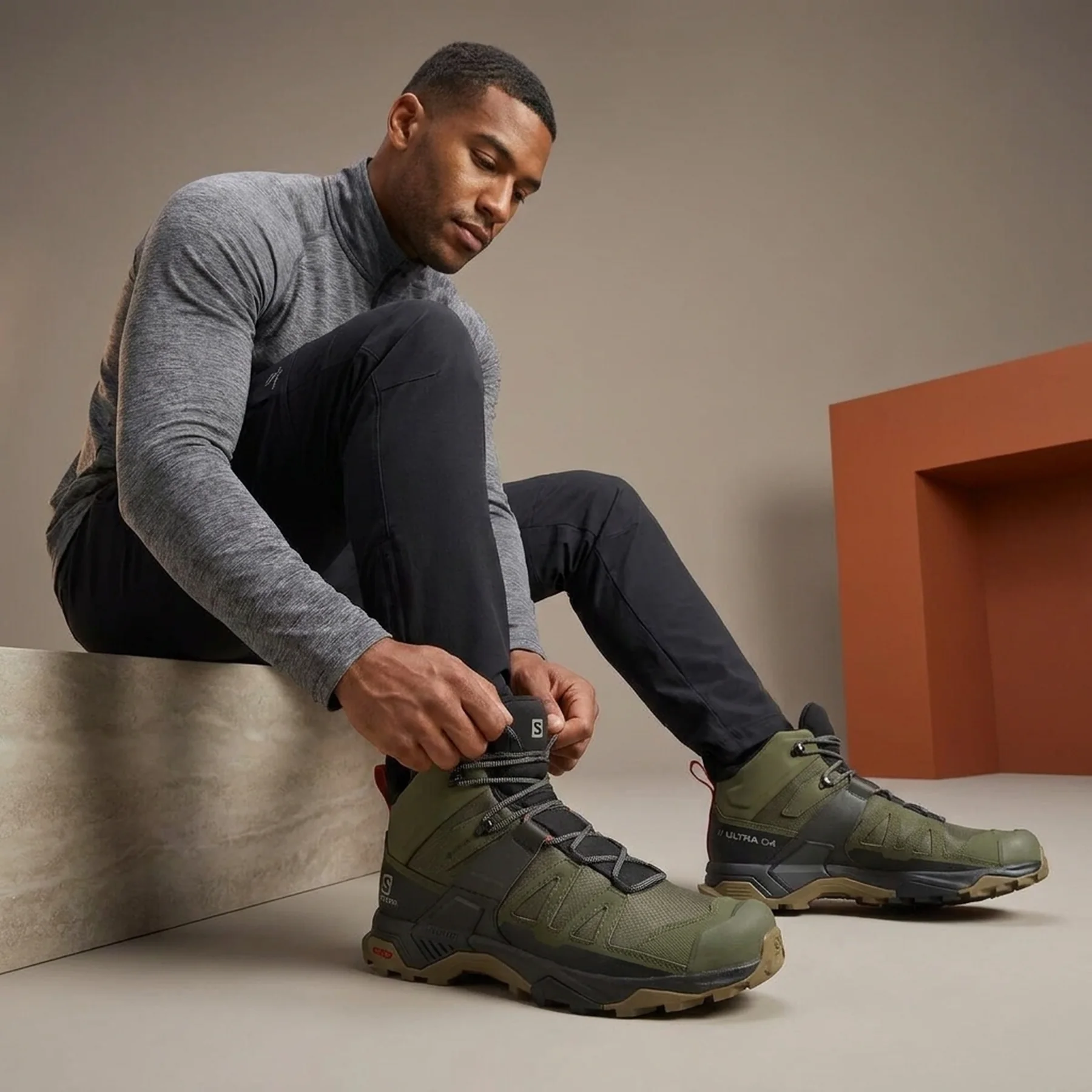Черевики чоловічі Salomon X Ultra Mid 4 Gtx Olive (417398)