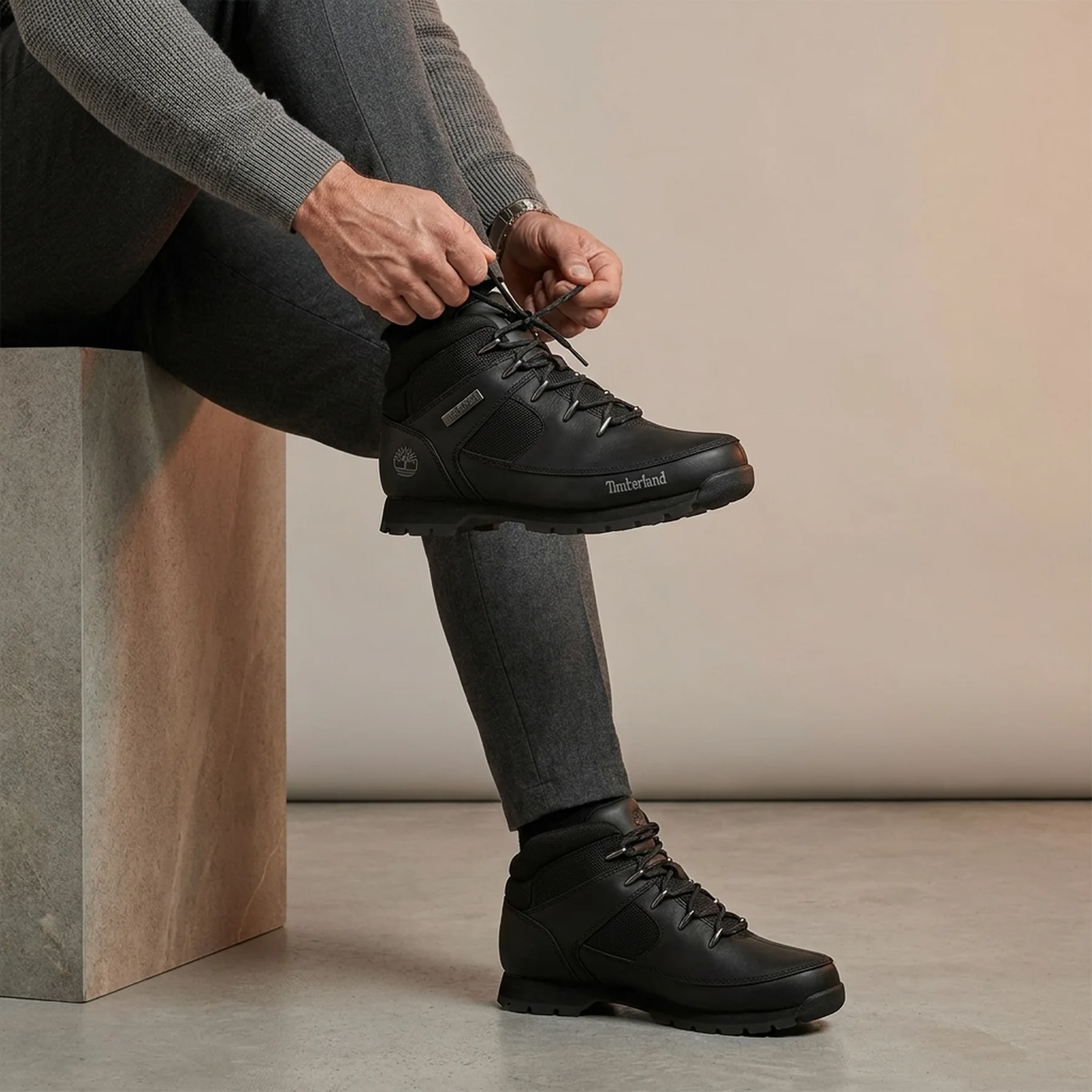Черевики чоловічі Timberland Euro Sprint Mid Hiker Black (TB06361R001)