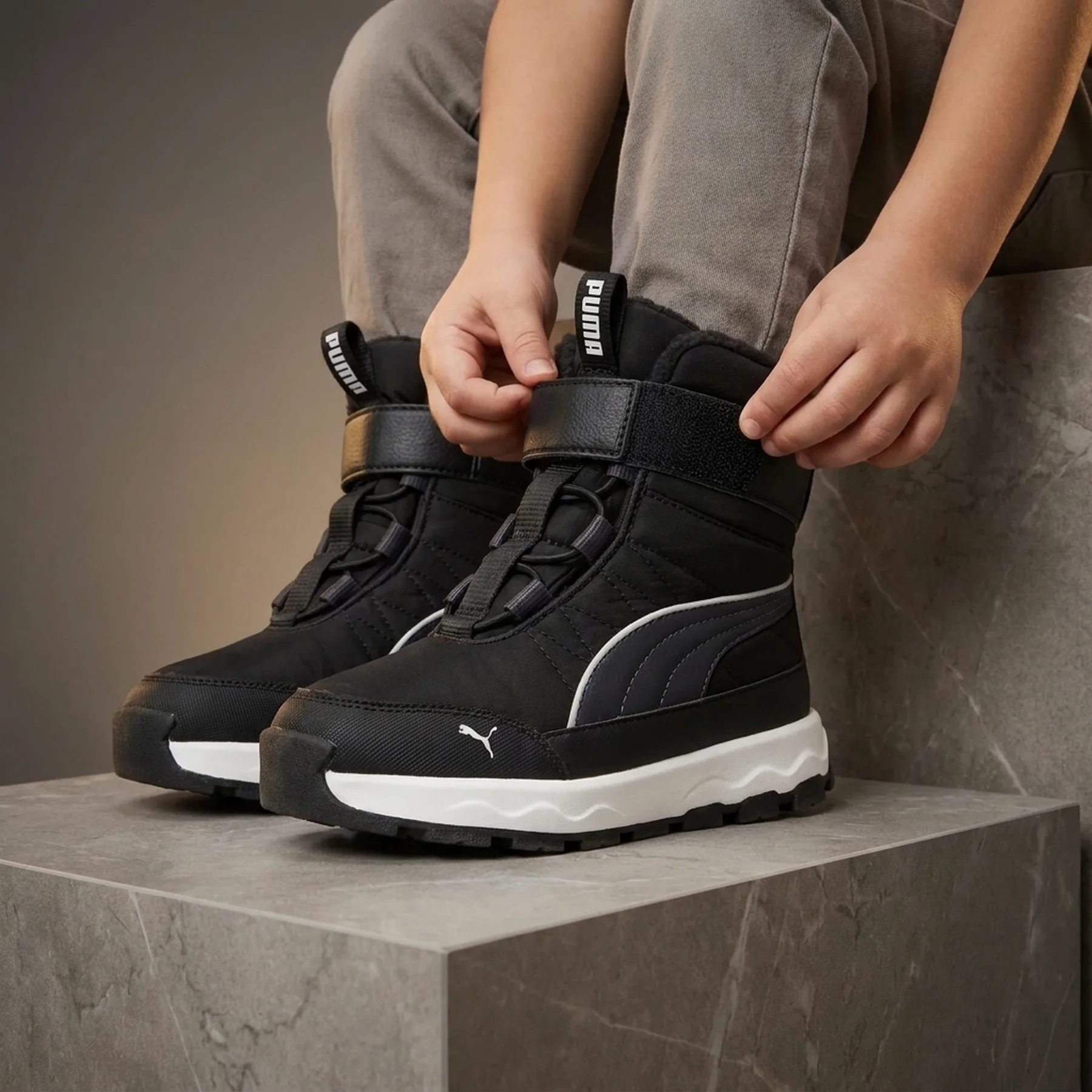 Черевики дитячі Puma Evolve Boot AC+ PS 39264501 Puma 1,5K (34) Чорний