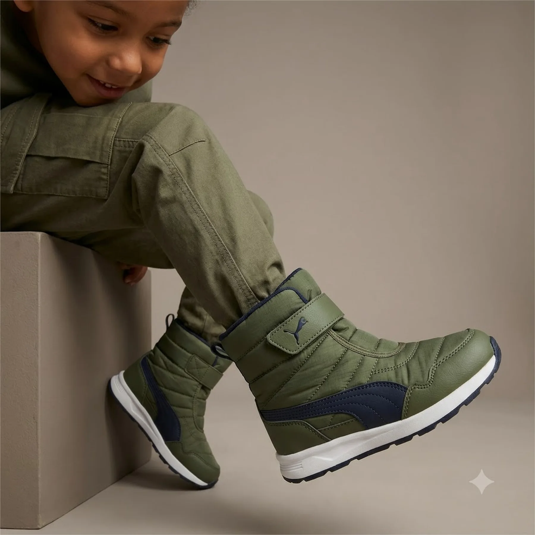 Черевики дитячі Puma Evolve Boot Ac+ Ps Olive (392645-03)