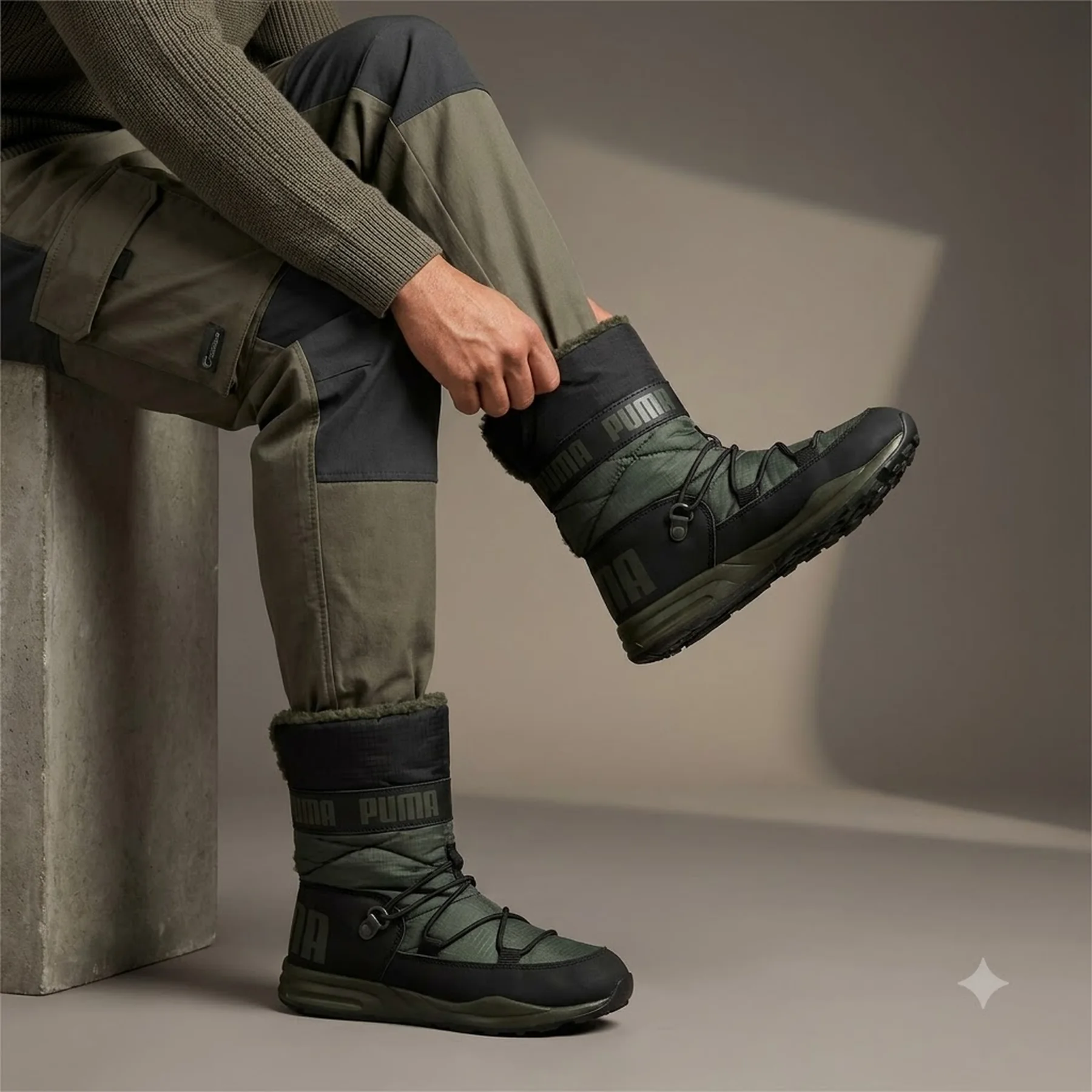 Черевики дитячі Puma Trinomic Boot Green/Brown 363978-04 (363978-04)