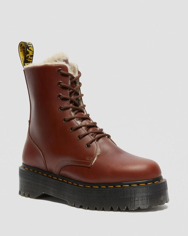 Черевики Dr. Martens Jadon Waterproof Fur Brown Abruzzo