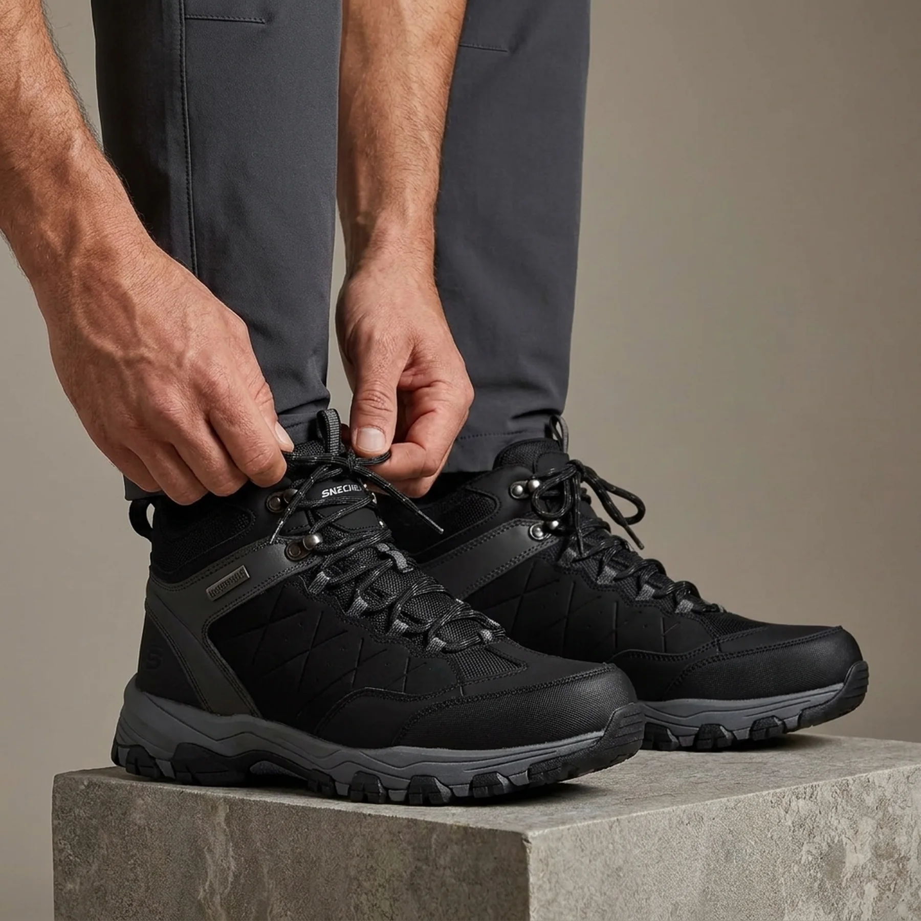 Черевики Selmen - Relodge 66283BLK Skechers 11 (45) Чорний