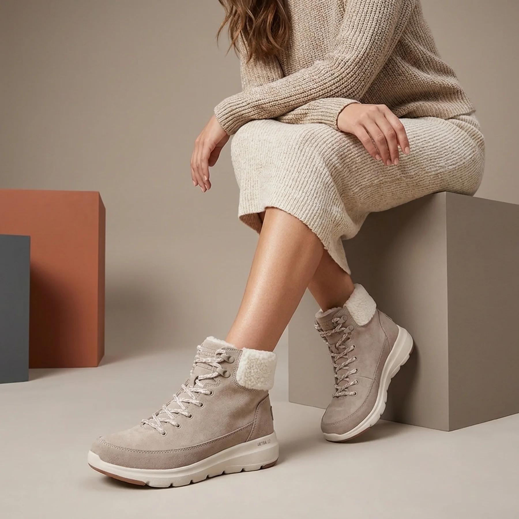 Черевики Skechers Glacial Ultra Autumn Days Taupe