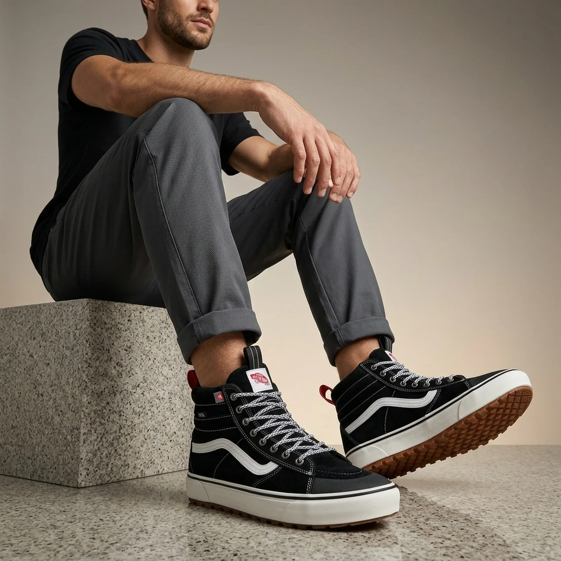 Черевики Vans Sk8 Hi MTE 2 Black True White