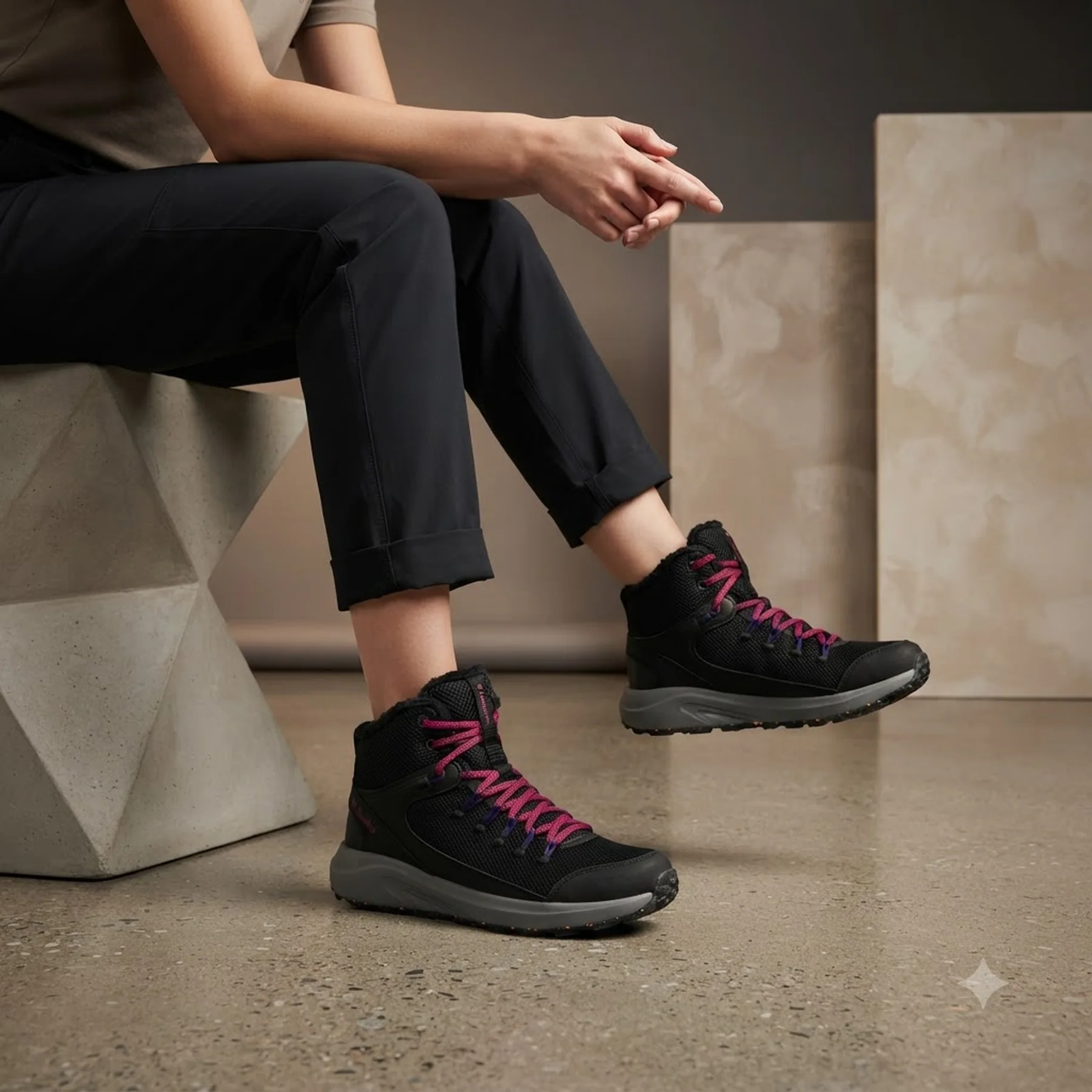 Черевики жіночі Columbia Women Black Trailstorm Mid Waterproof Omni Heat (BL8089-010)