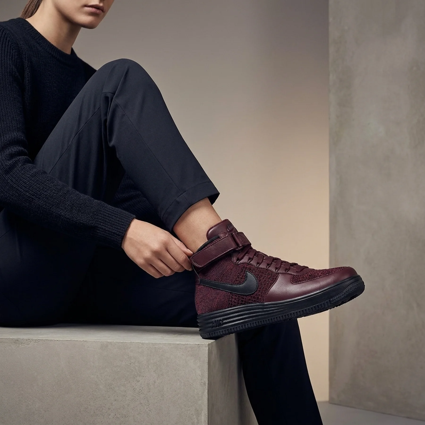 Черевики жіночі Nike Lunar Force 1 Flyknit Workboot (855984-600)