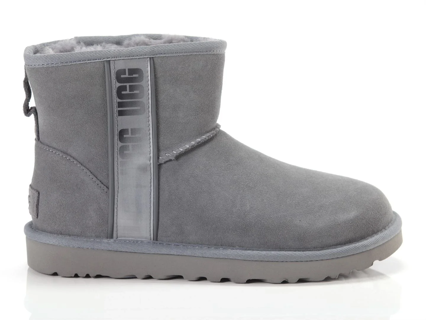 Черевики жіночі Ugg Classic Mini Side Logo Grey (11134962-LGH)