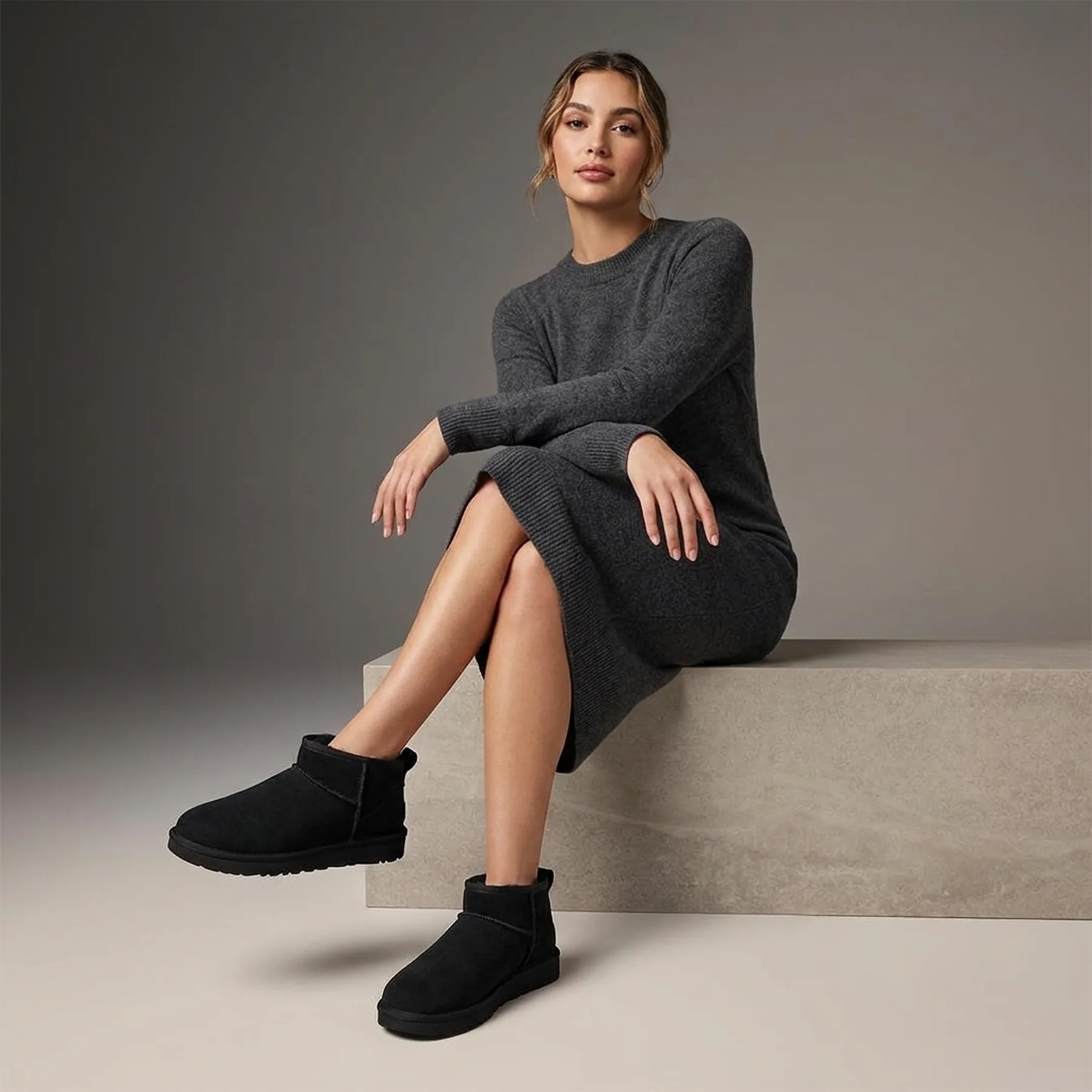 Черевики жіночі Ugg Classic Ultra Mini (1116109-BLK)