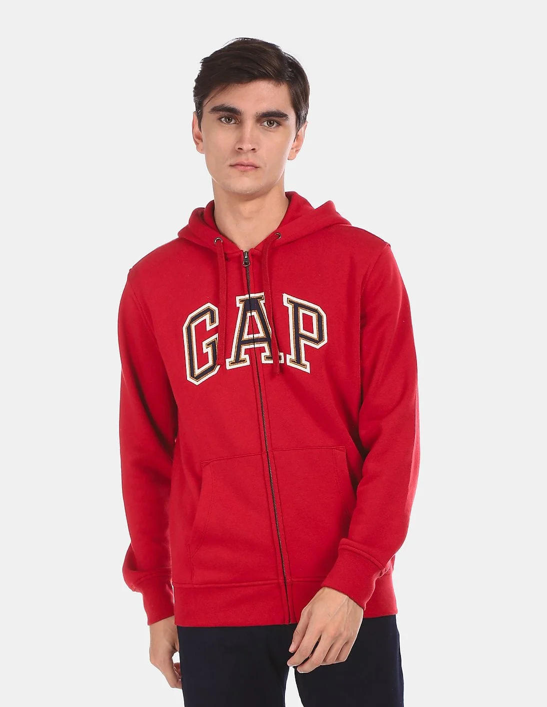 Червоний зіп худі GAP
