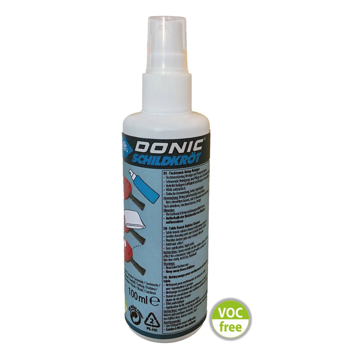 Чистящий засіб для настільного тенісу Donic Rubber Cleaner Spray 100 Ml (828524)