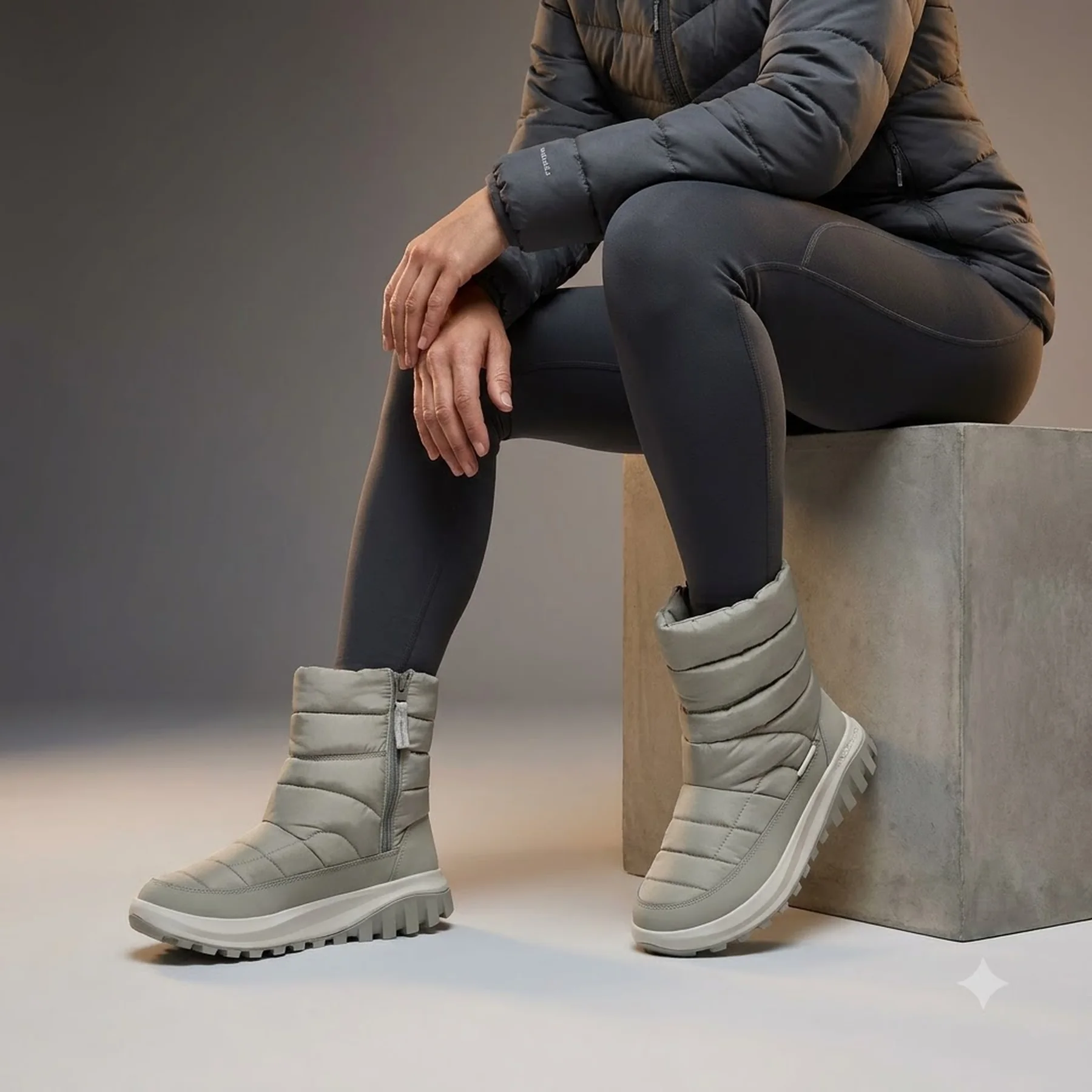 Чоботи утеплені SNOWTROT MID 2075111CLB-395 Columbia 5 (34.5) Сірий