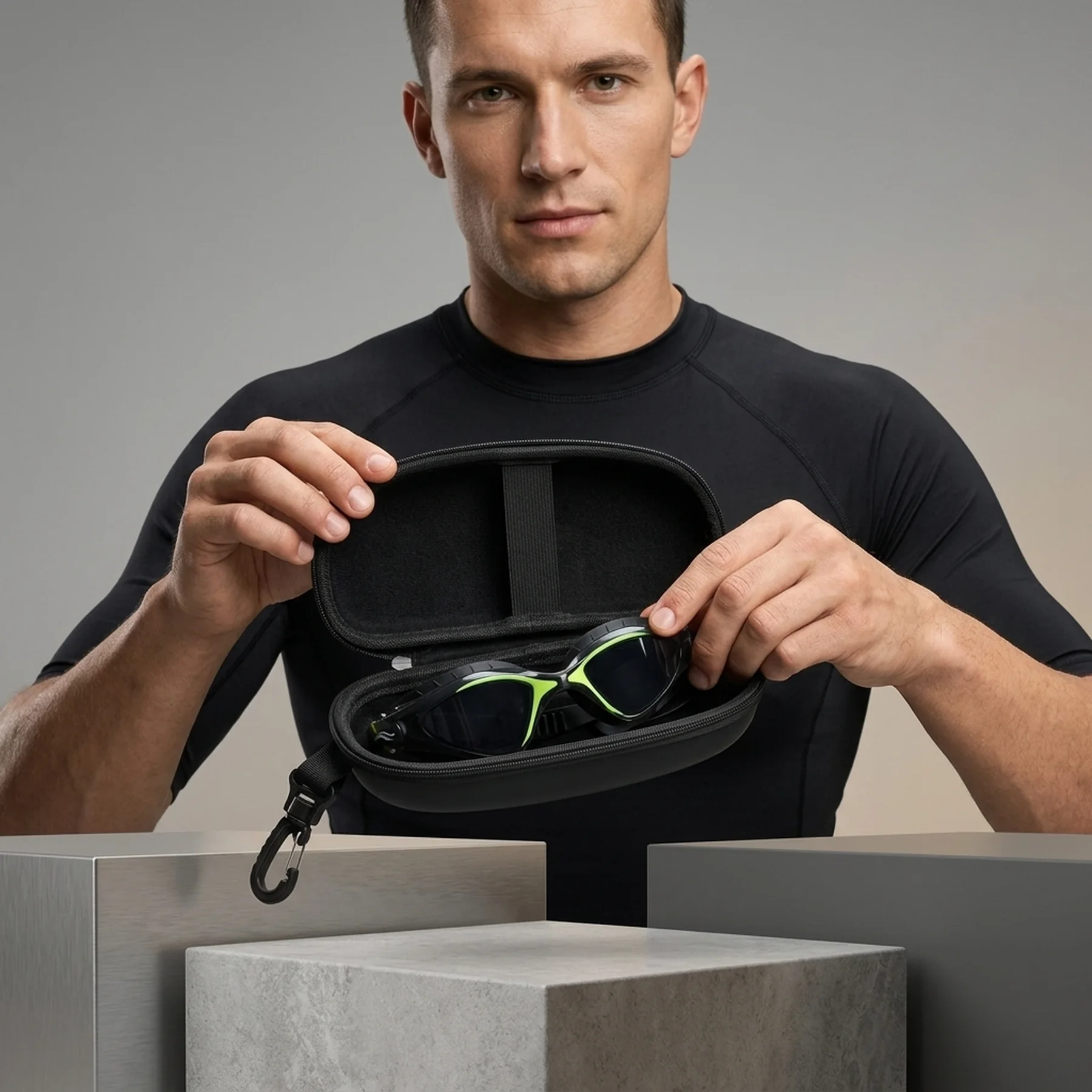 Чохол для окулярів Aqua Speed Goggle Case 62952 чорний Уні One Size