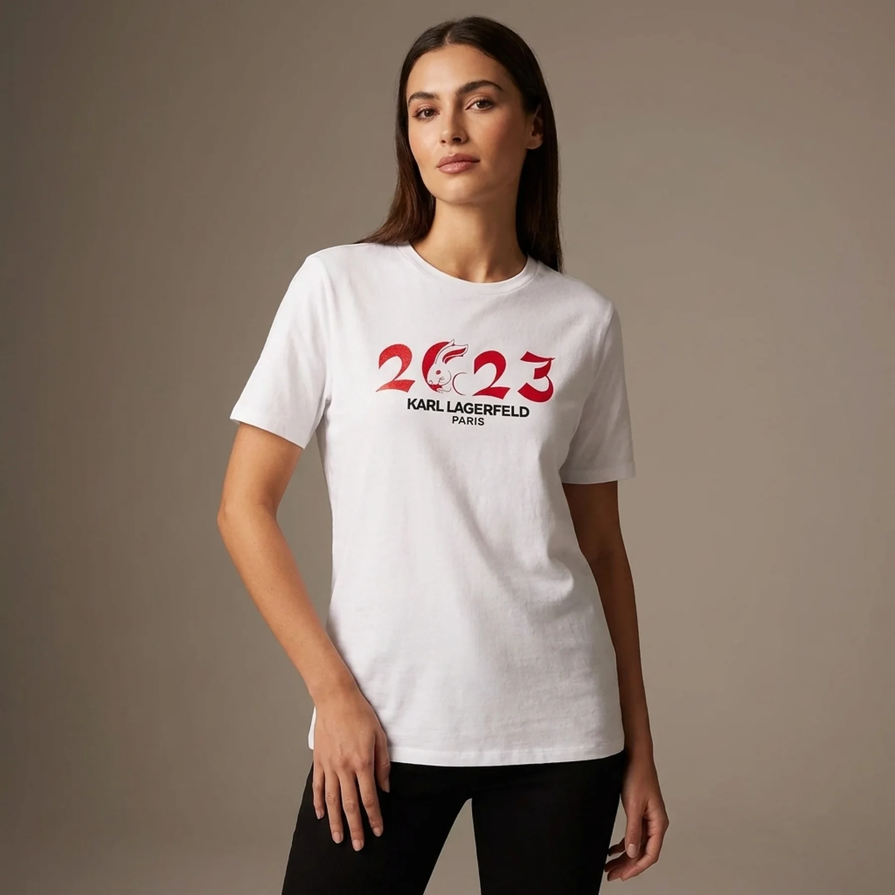 Жіноча футболка Karl Lagerfeld Paris з логотипом 1159780397