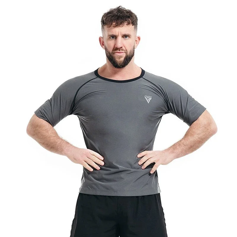 Чоловіча футболка RDX M1 з ефектом сауни Grey L