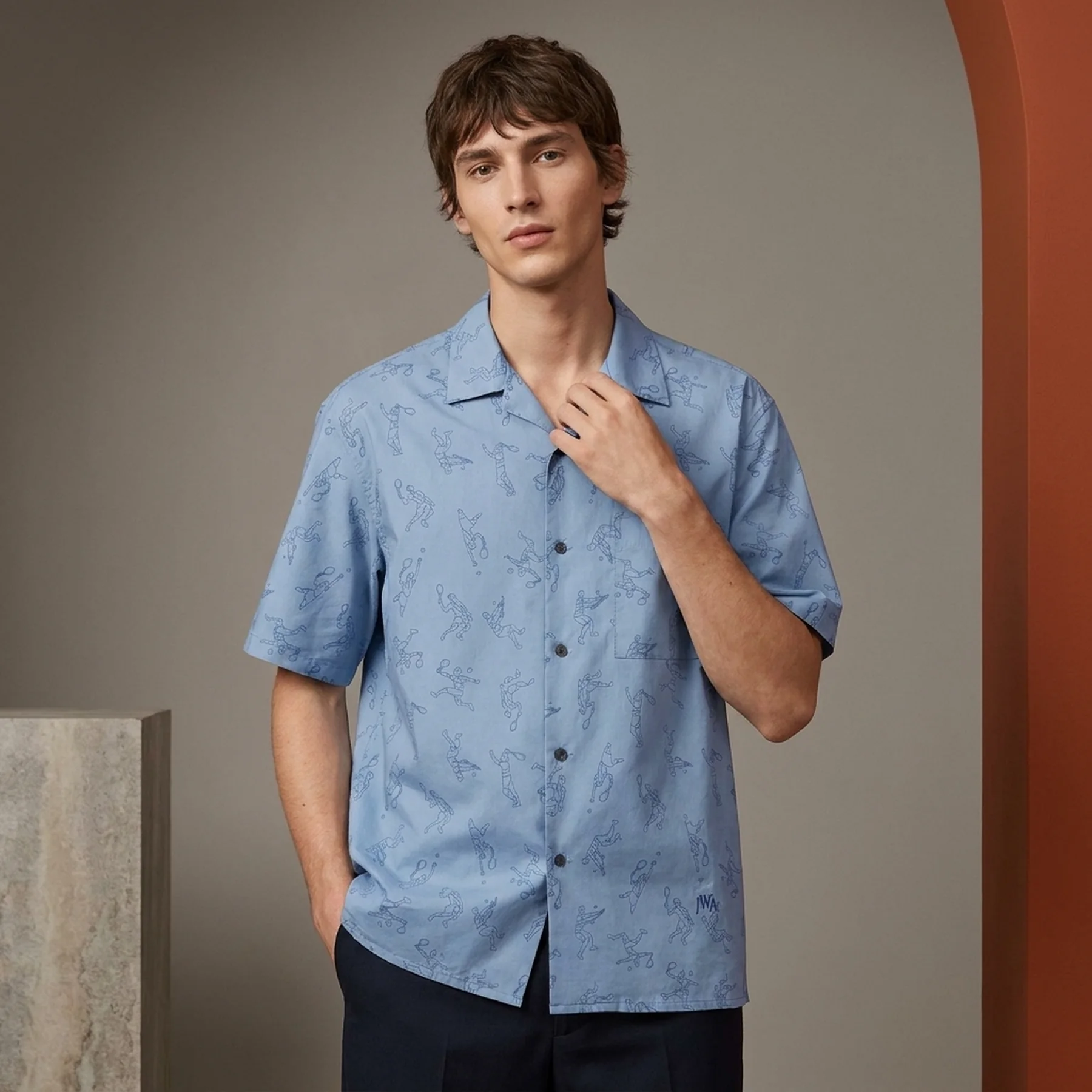 Чоловічі сорочки з коротким рукавом JW Anderson UNIQLO з принтом 1159788227
