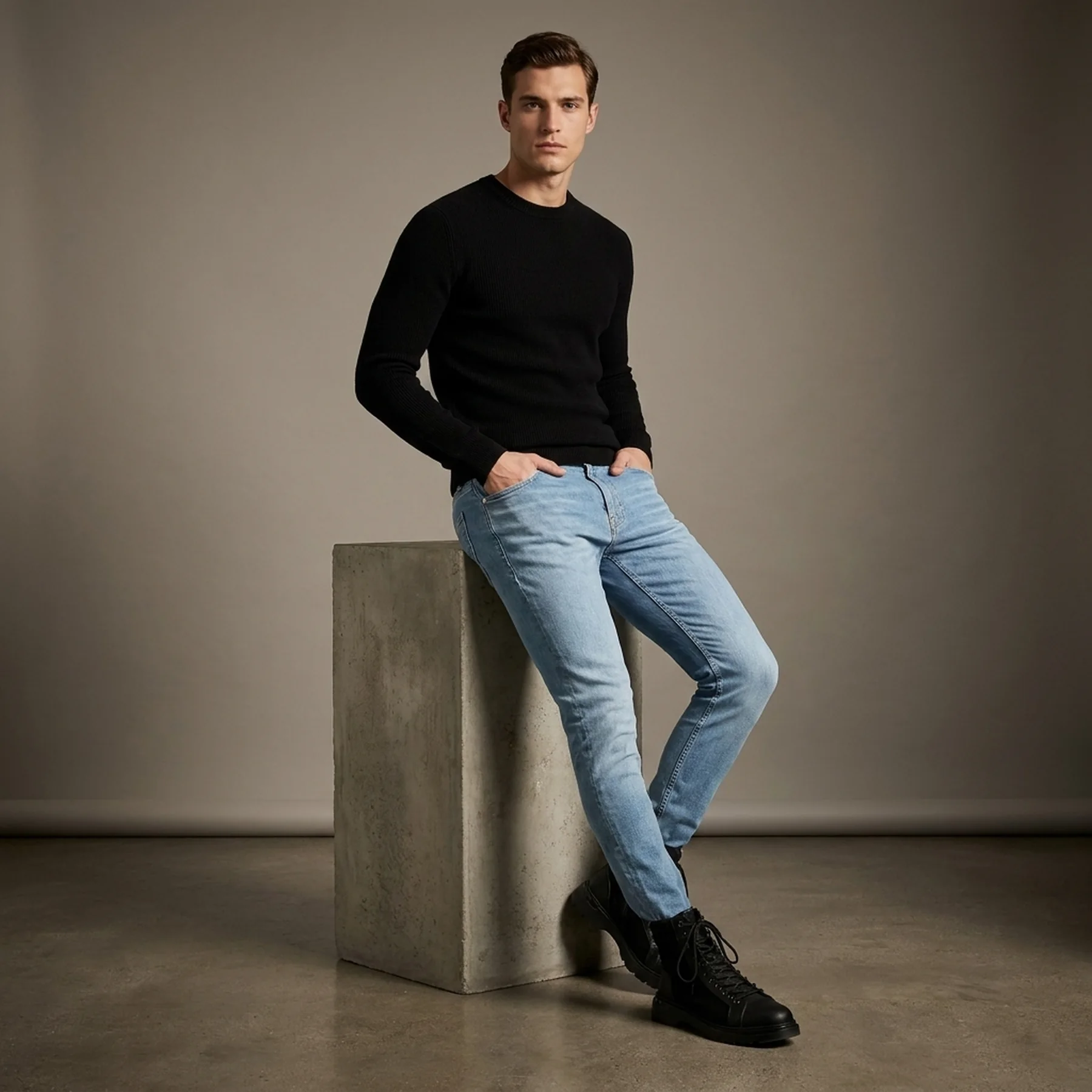 Чоловічі джинси Armani Exchange J33 Super Skinny 1159828695 (Блакитний 38)