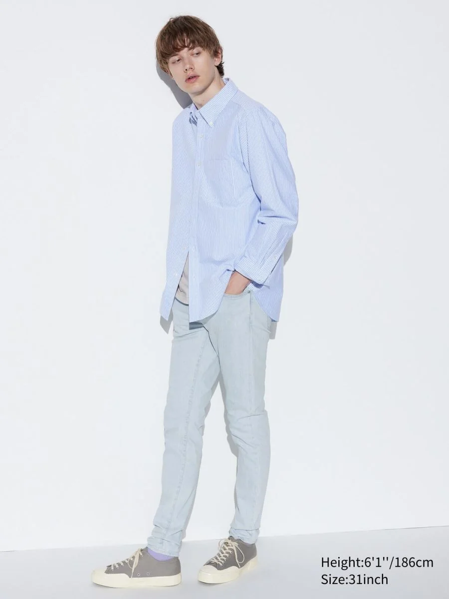 Чоловічі джинси UNIQLO 1159814779 (Блакитний 38W 34L)