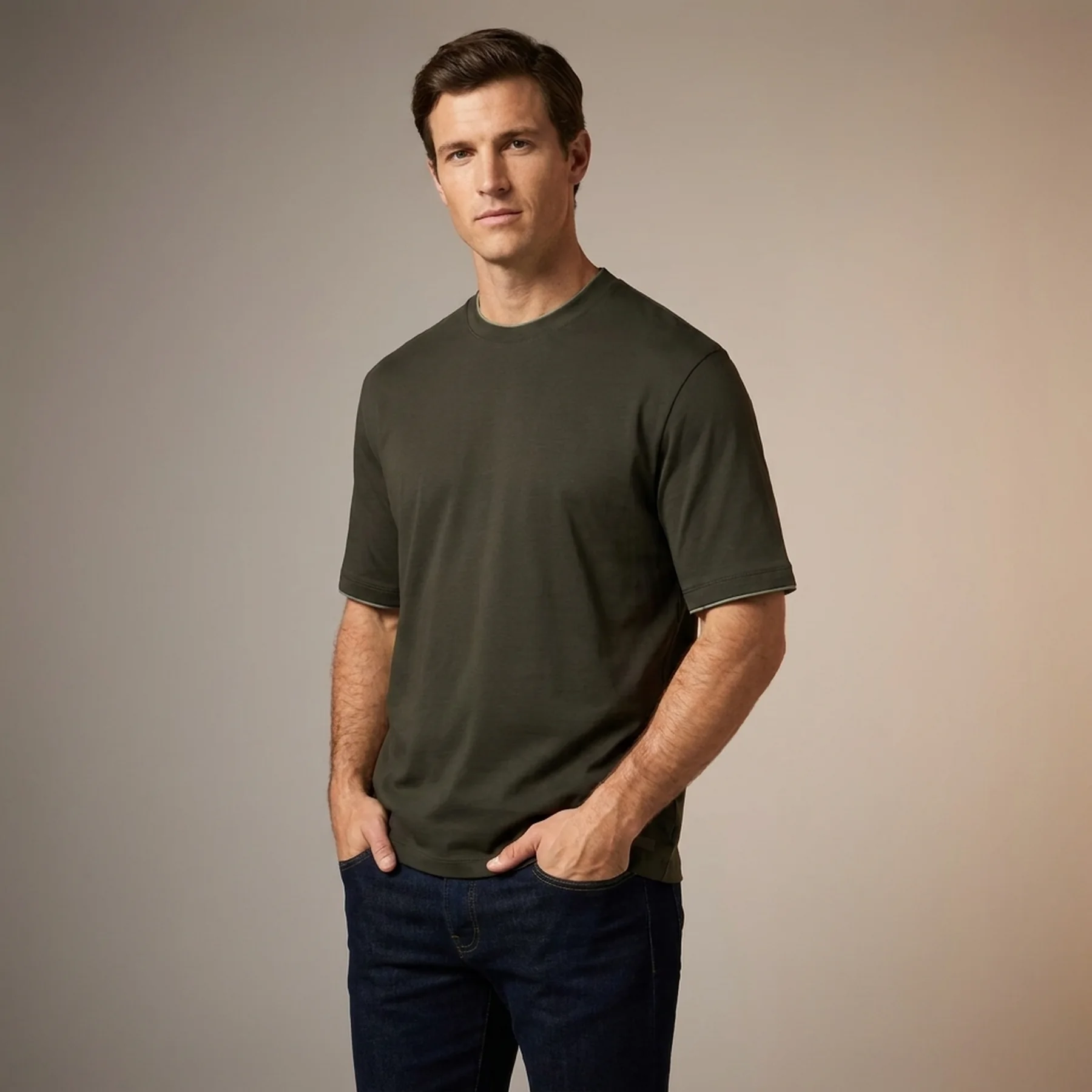 Чоловічі футболки Armani Exchange 1159834202 (Зелений XL)