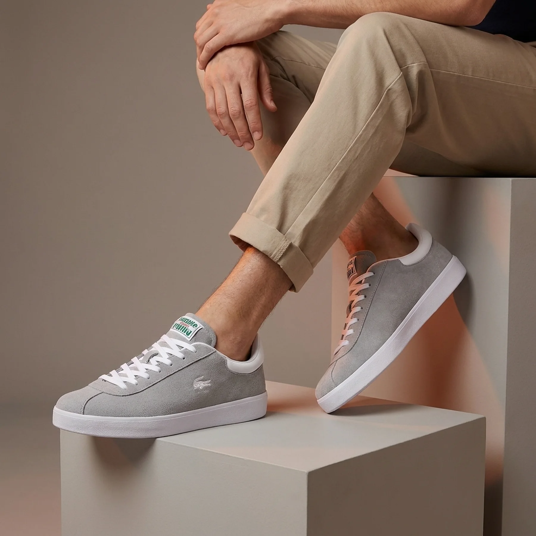 Чоловічі кеди замшеві Lacoste Baseshot 124 2 46,5
