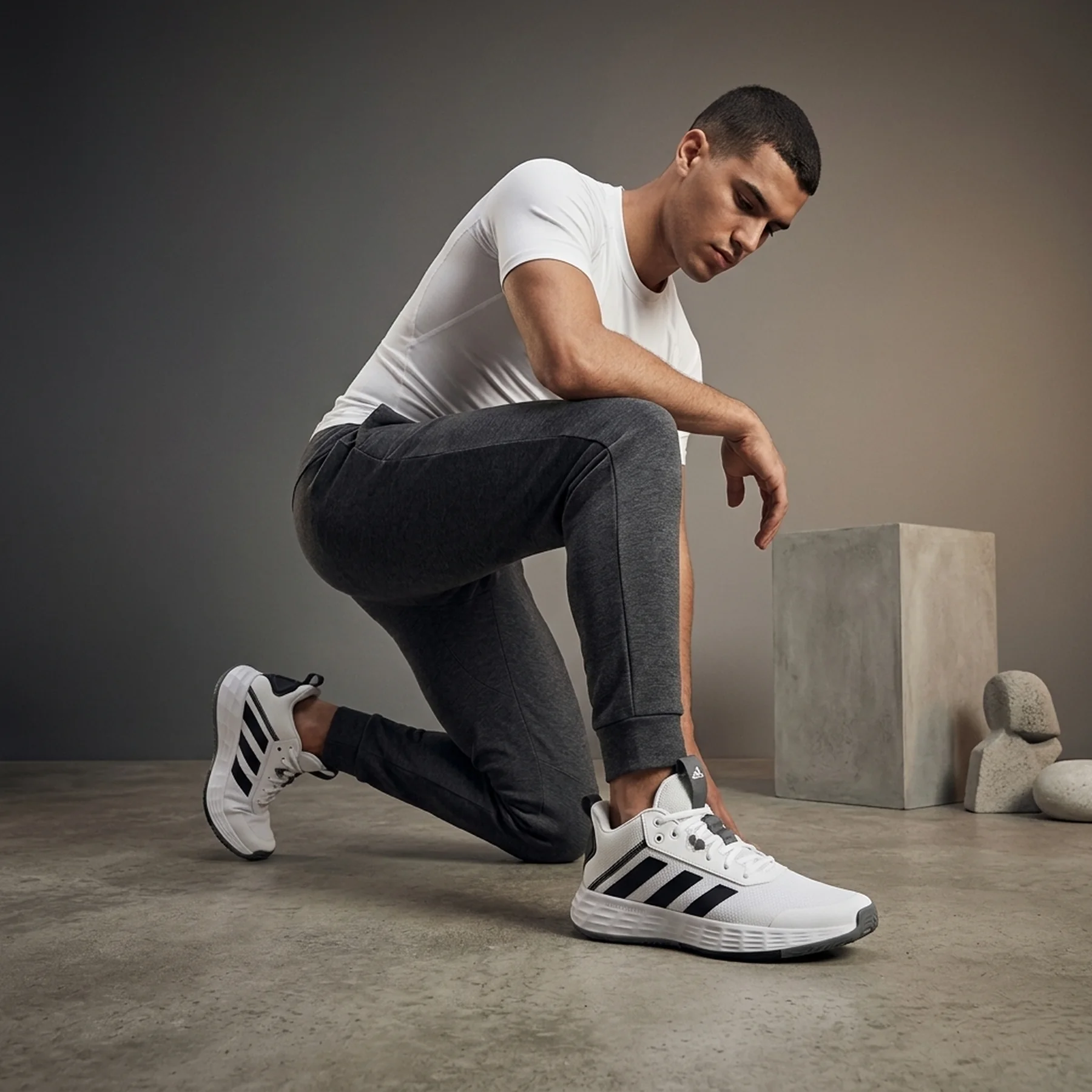 Чоловічі кросівки Adidas Ownthegame Shoes Grey H00469