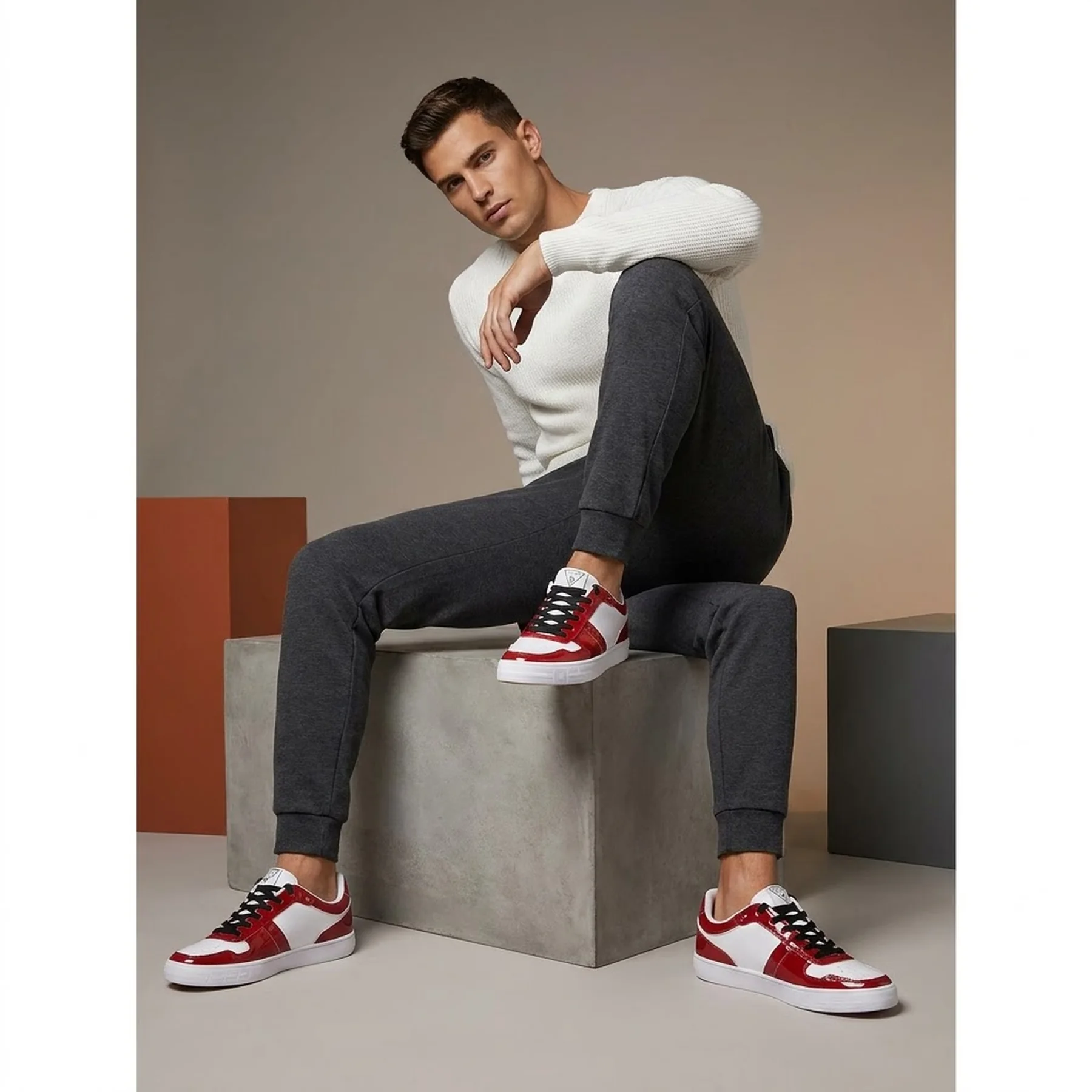 Чоловічі кросівки GUESS кеди з логотипом 1159791565