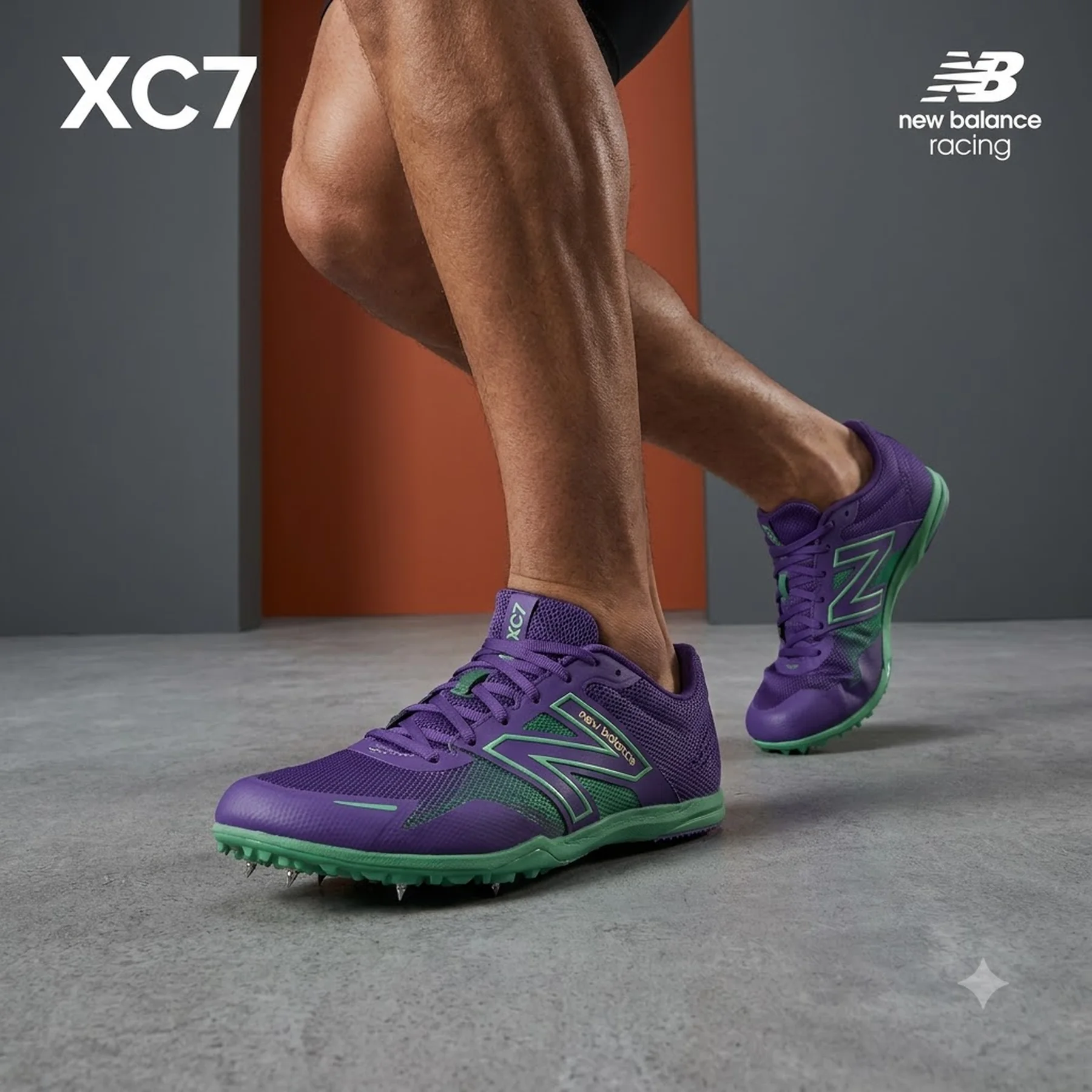 Чоловічі кросівки New Balance з металевими шипами 45