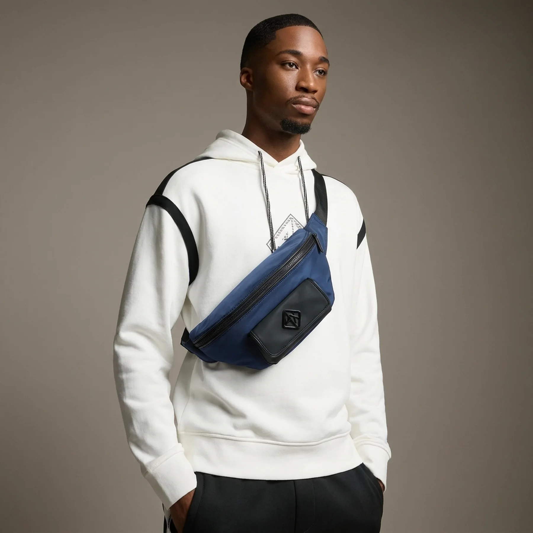 Чоловічі поясні сумки Armani Exchange 1159854158 Синій