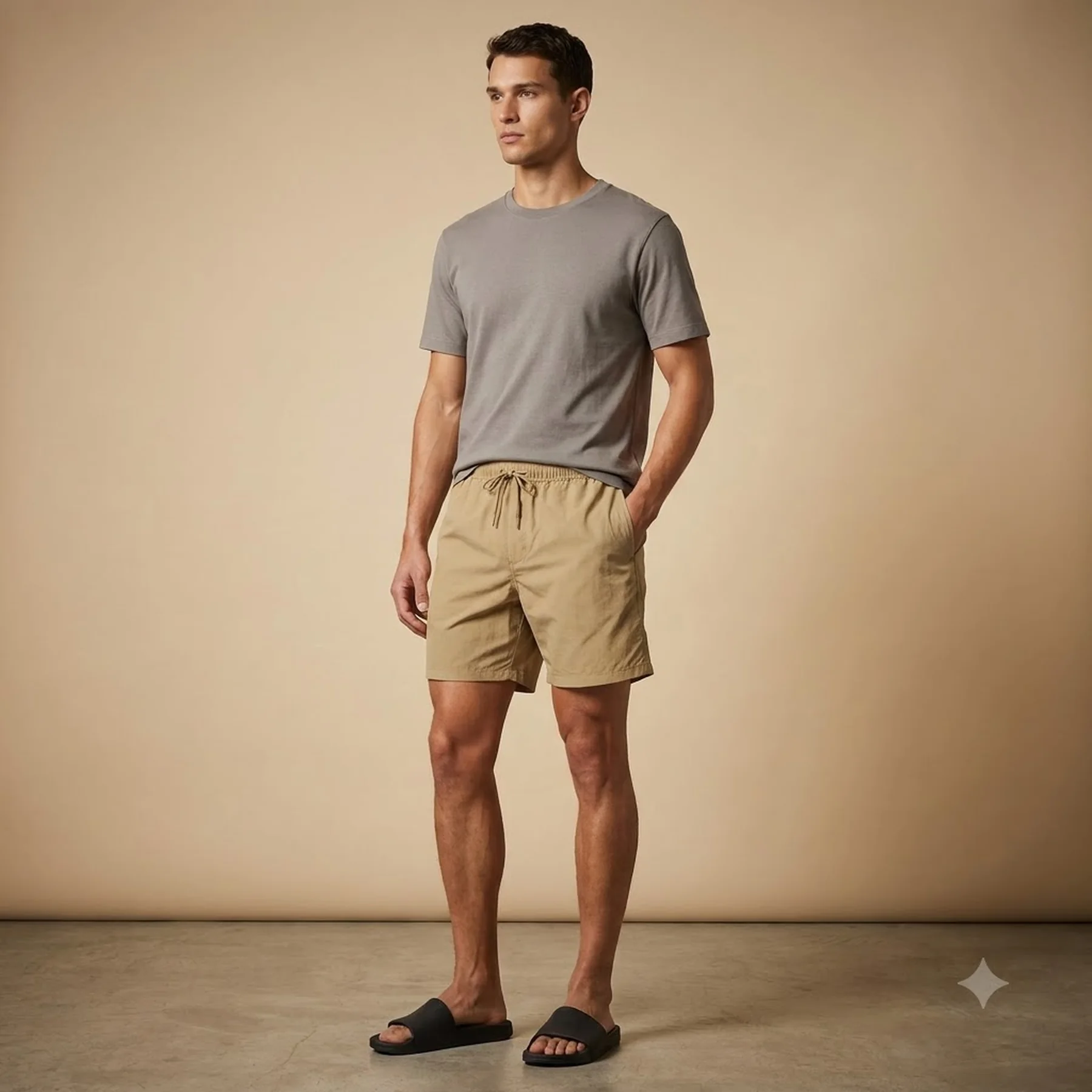 Чоловічі шорти для плавання UNIQLO на зав'язках 1159815556