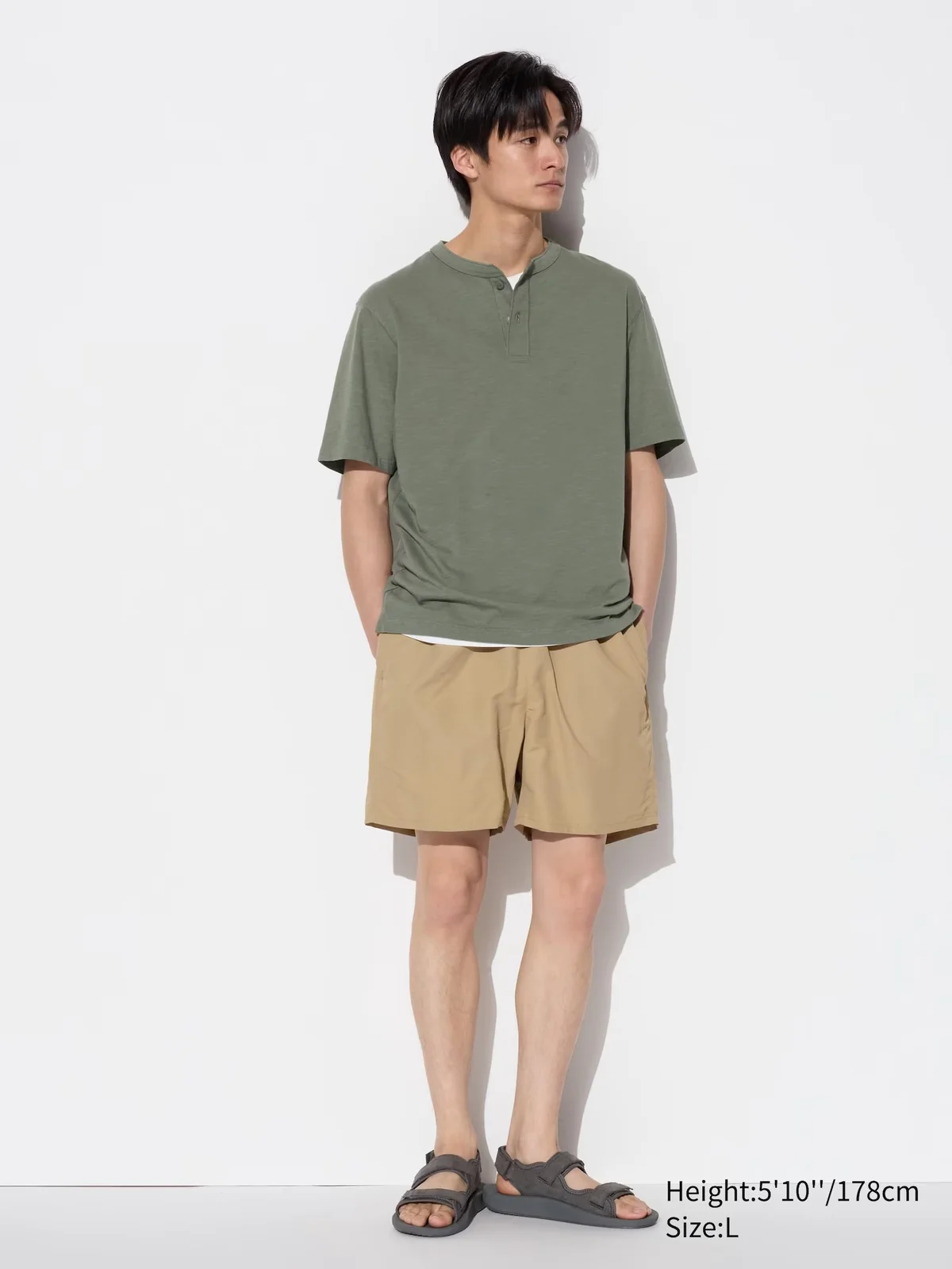 Чоловічі шорти для плавання UNIQLO на зав'язках 1159815556