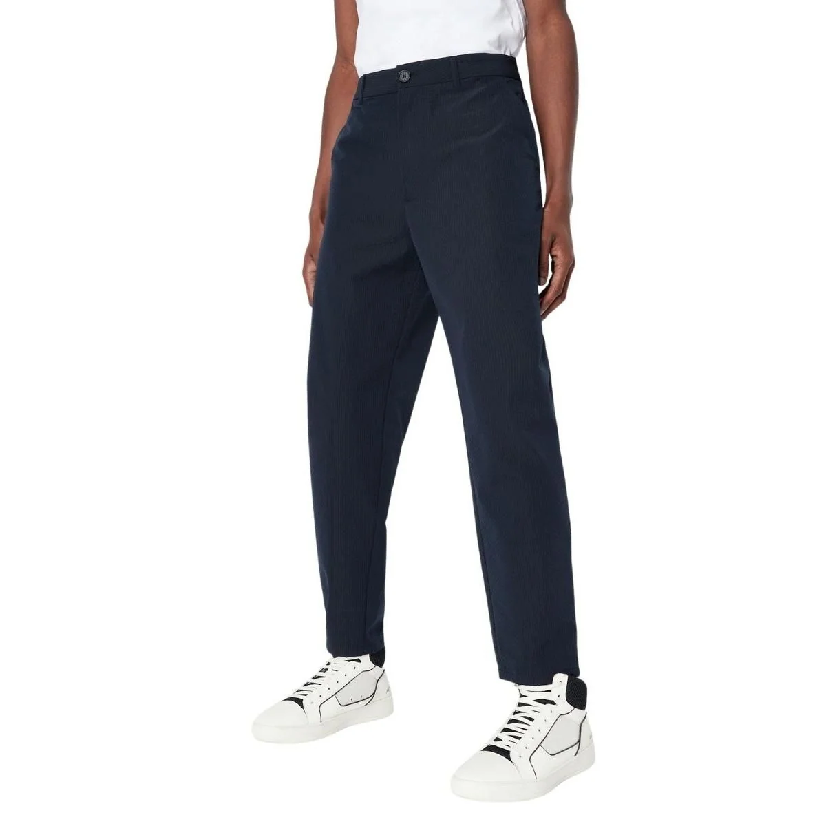 Чоловічі штани Armani Exchange із жатого матеріалу 1159806186 (Білий/синій, 28)
