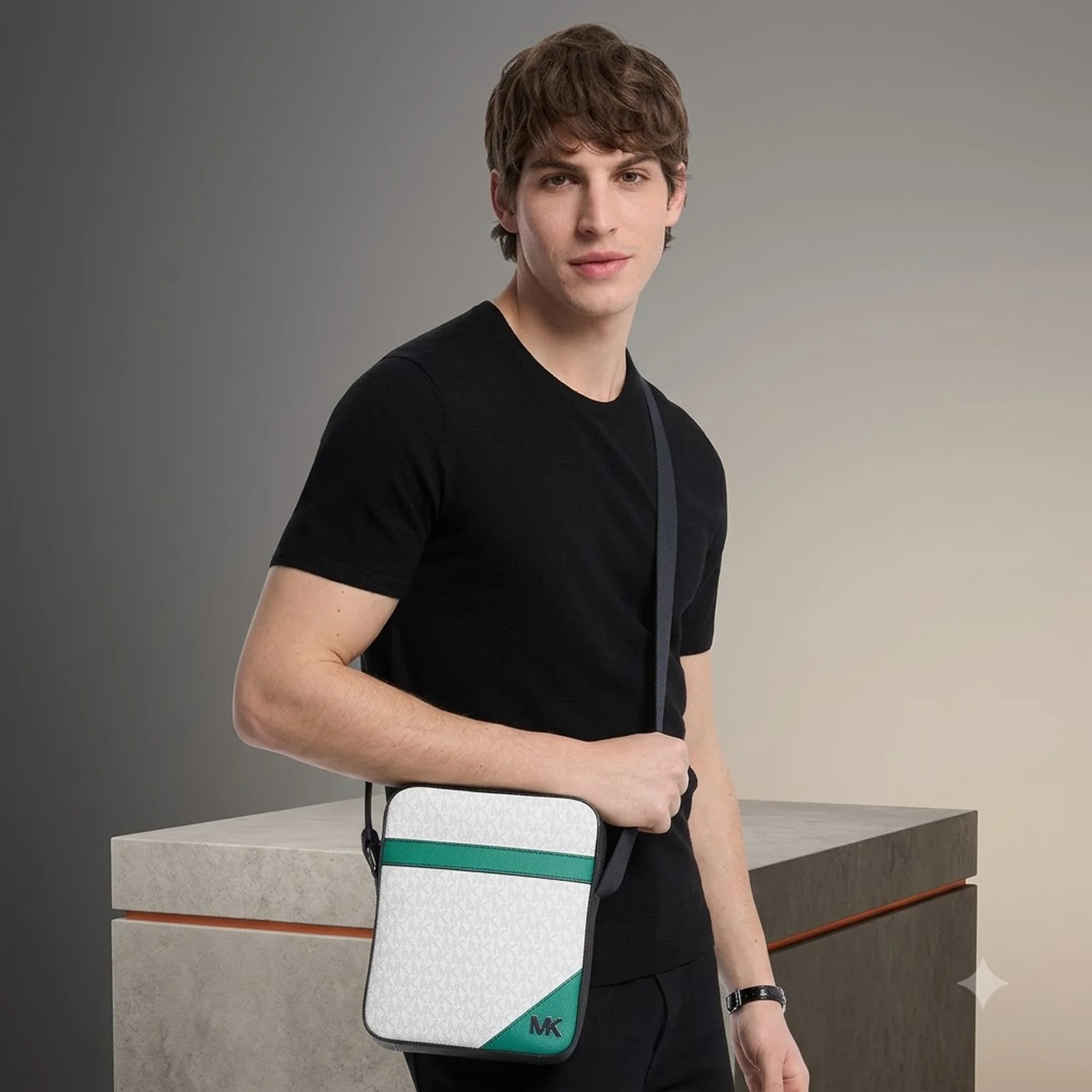 Чоловічі сумки COOPER Michael Kors через плече 1159847402 Білий