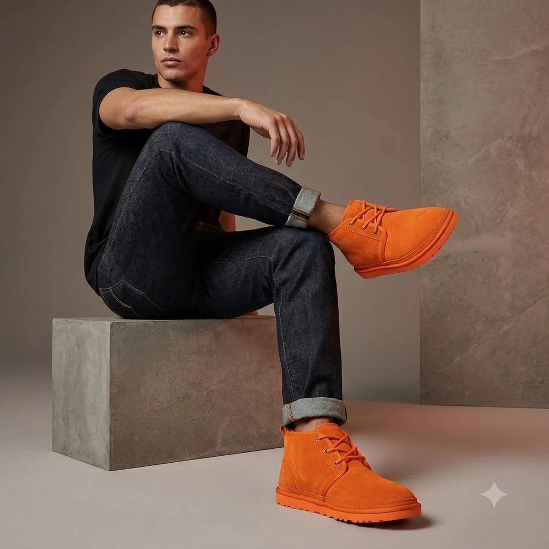 Чоловічі замшеві черевики UGG на хутрі 1159787530