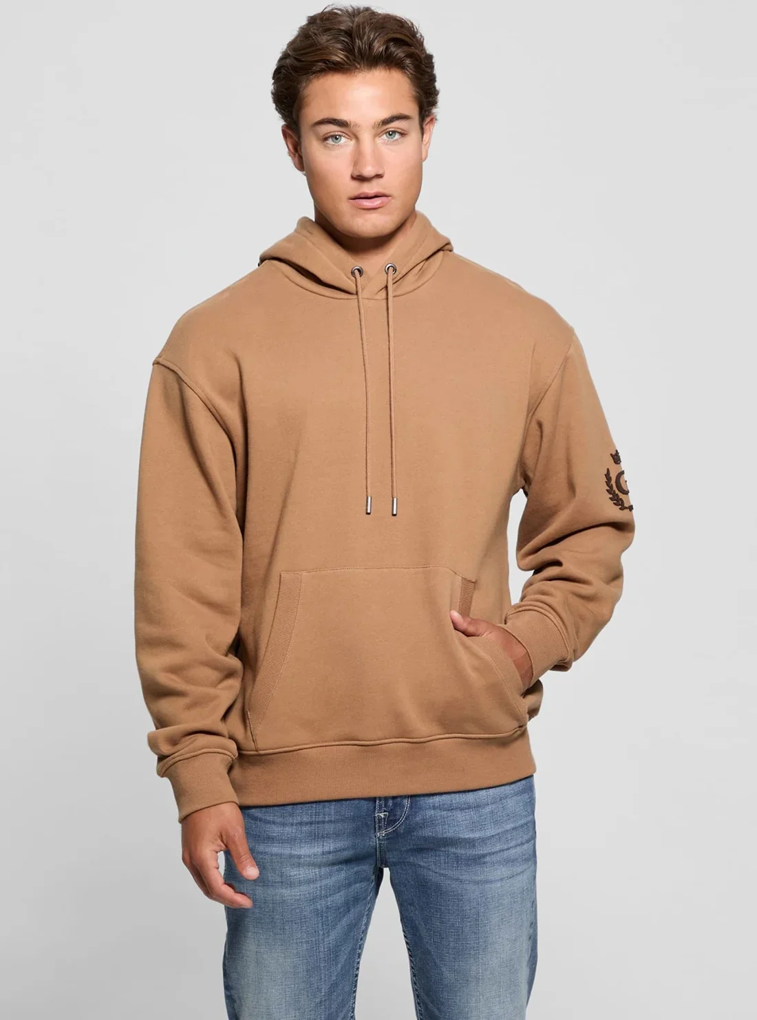 Чоловічий худий на флісі Guess з капюшоном 1159849979
