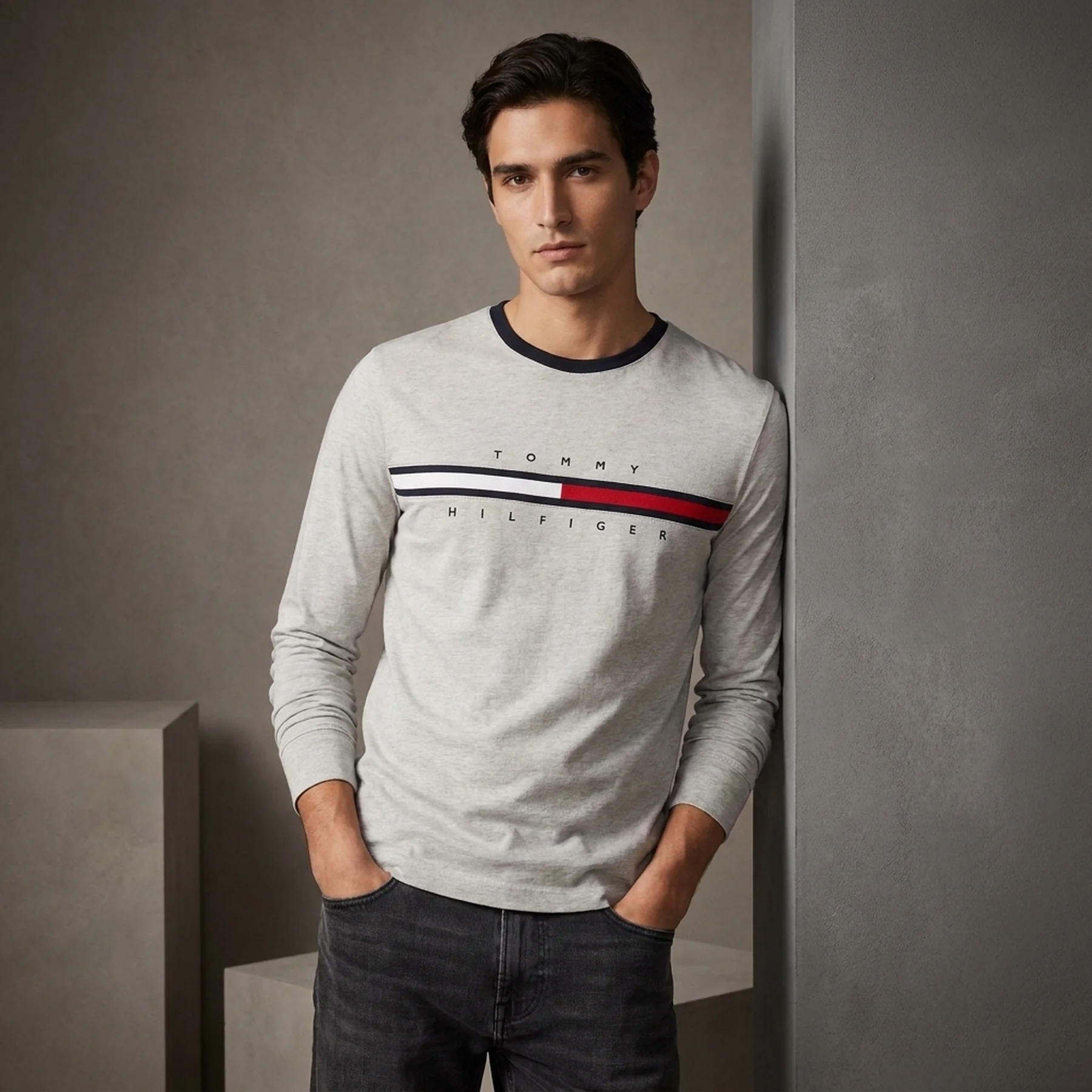 Чоловічий лонгслів Tommy Hilfiger кофта з логотипом 1159833178