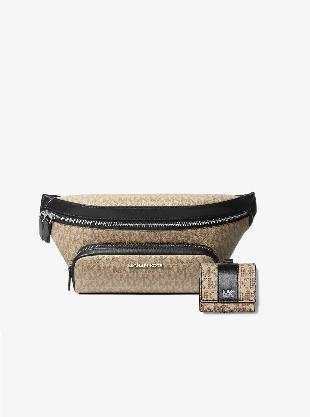 Чоловічий набір Cooper Michael Kors поясна сумка та чохол для навушників 1159845763 Коричневий