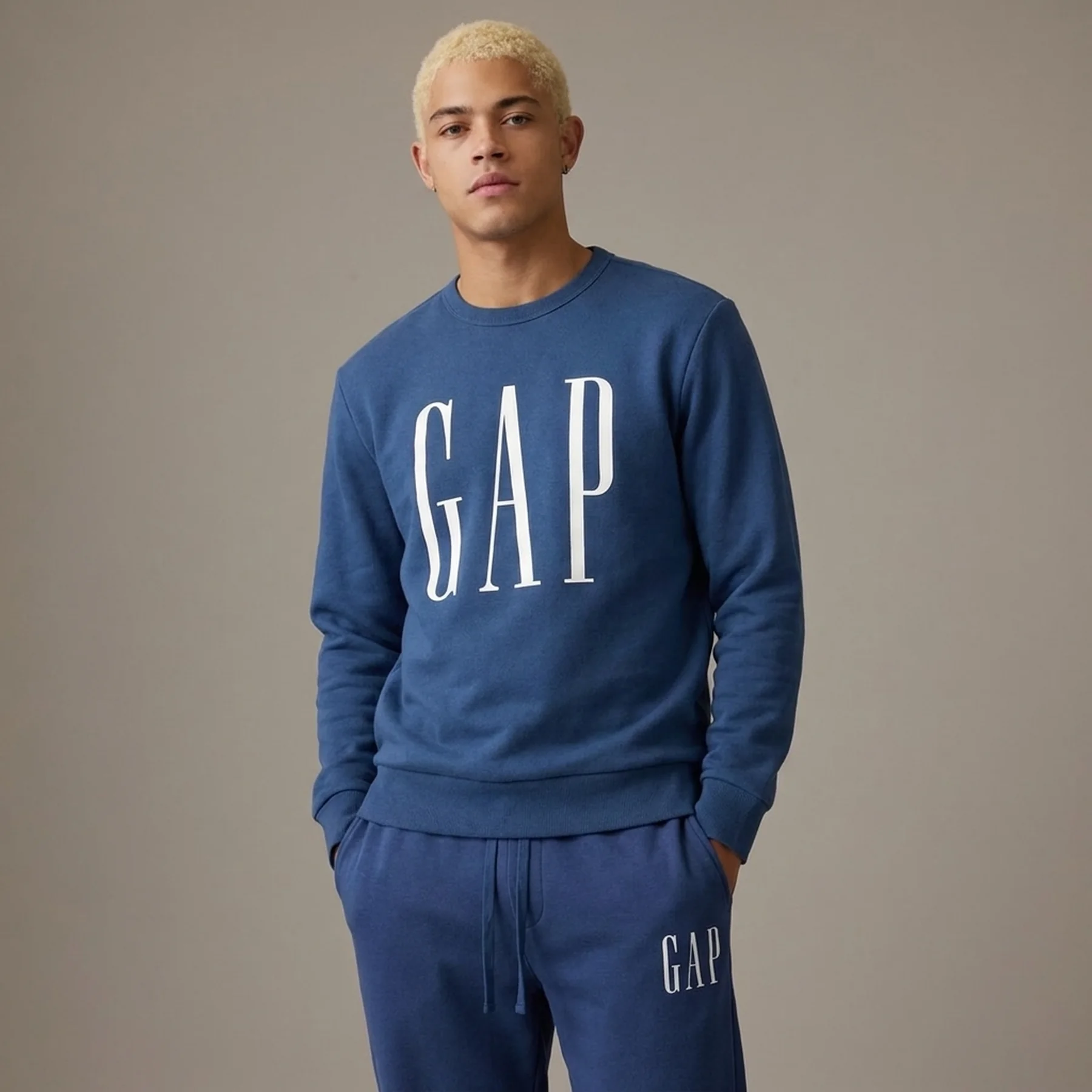 Чоловічий спортивний костюм GAP на флісі 1159842596 (Синій M)