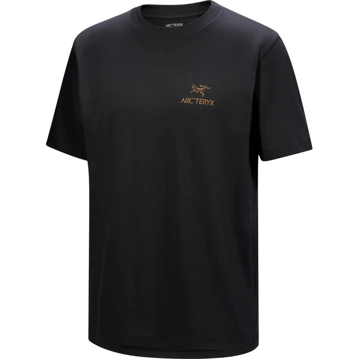 Чорна футболка Arc'teryx Kragg SL Cotton Bird Word