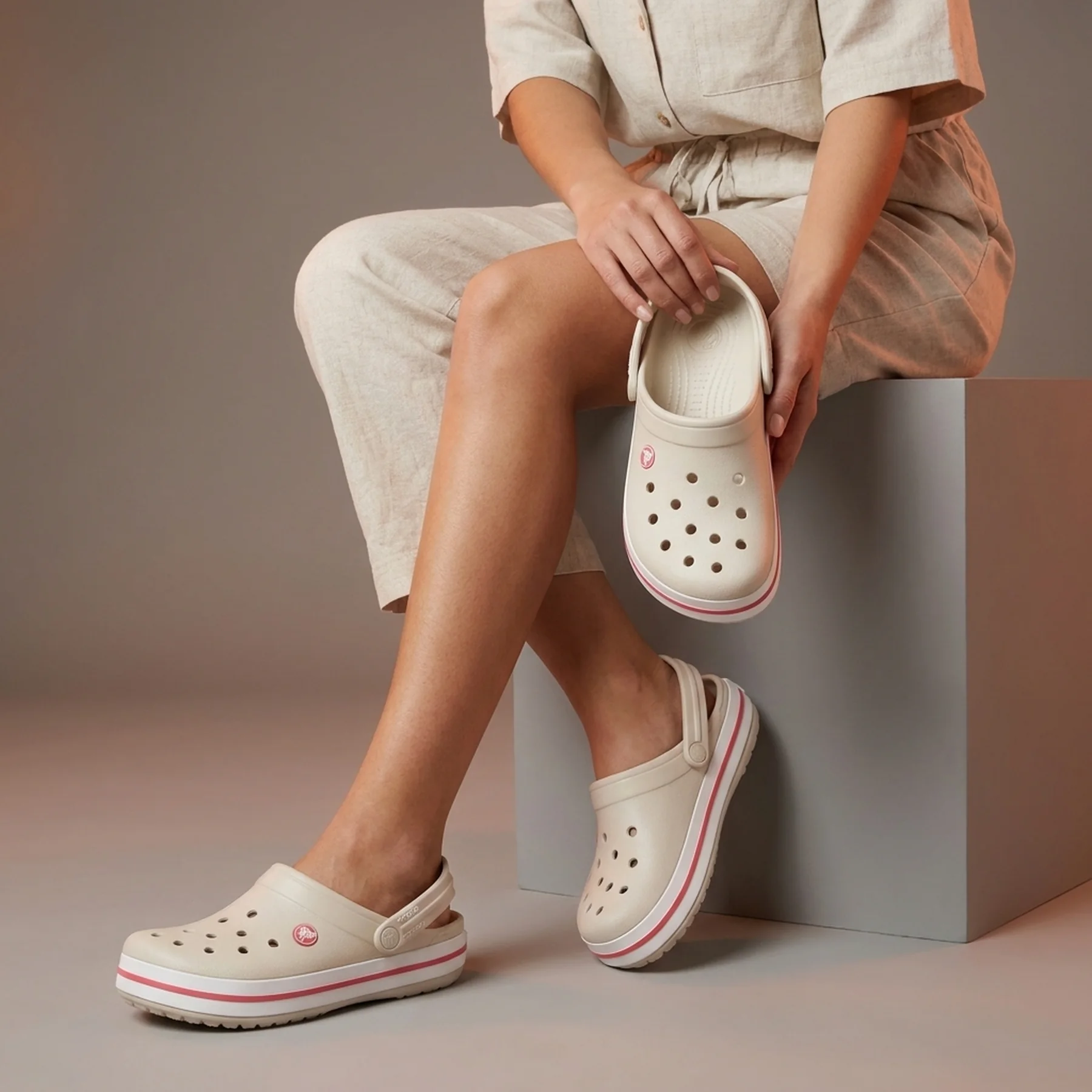Crocband Stucco/melon