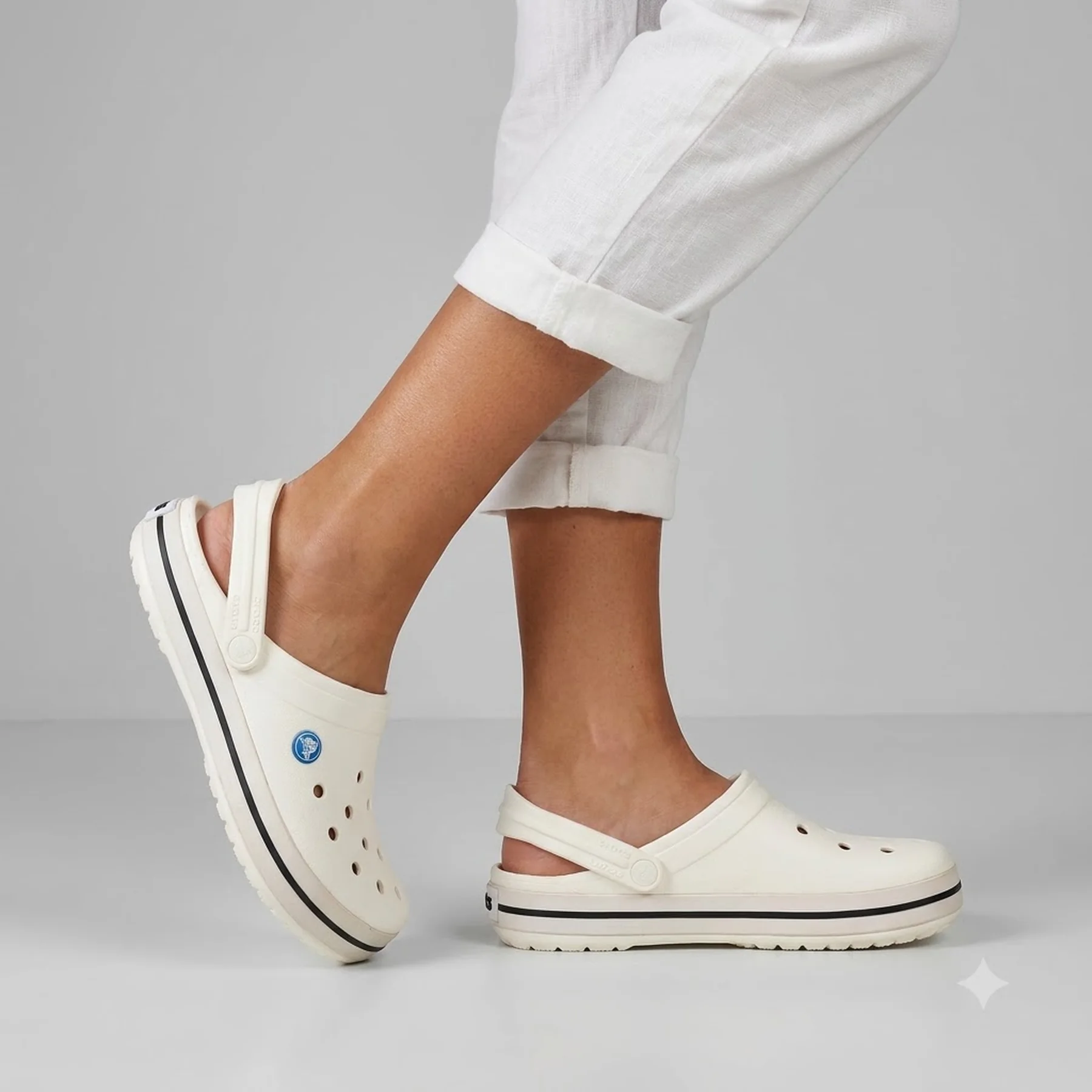 Crocband White Blanc