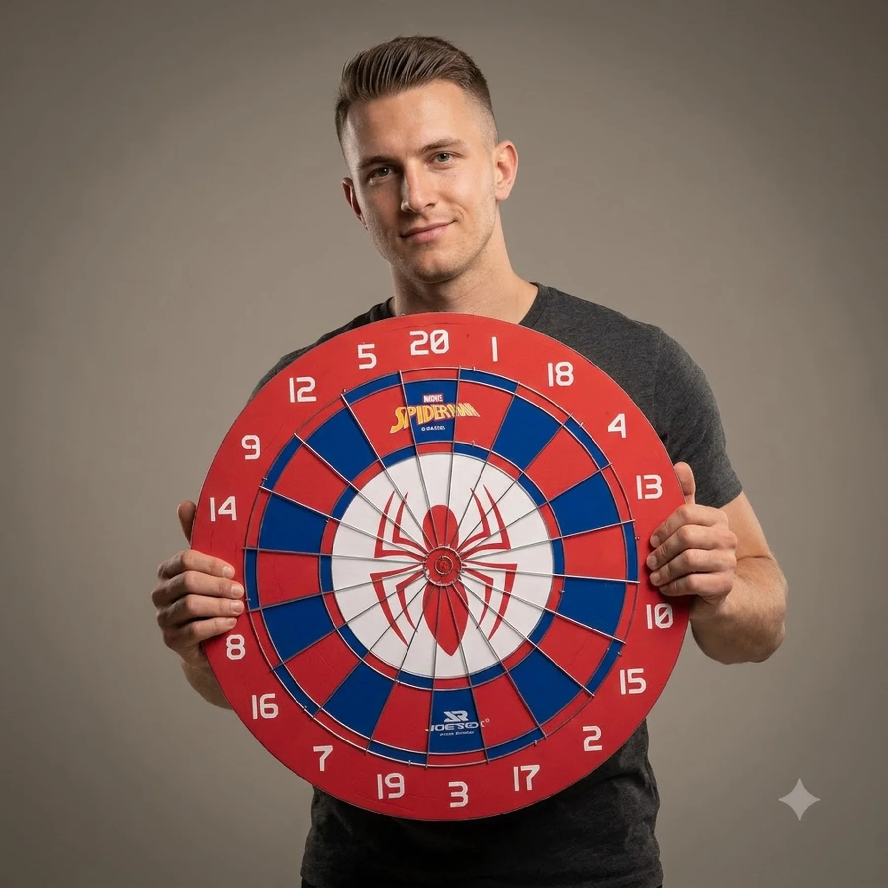 Дартс із пресованого паперу 6 дротиків і мішень JOEREX MARVEL SPIDERMAN 43см JMBB19028-S