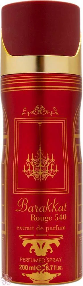 Дезодорант для женщин Fragrance World Barakkat Rouge 540 Extrait 200 мл