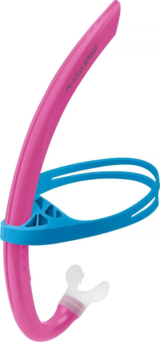 Дихальна трубка для снорклінгу Aqua Speed Juno Junior 62928 рожевий, синій Діт One Size