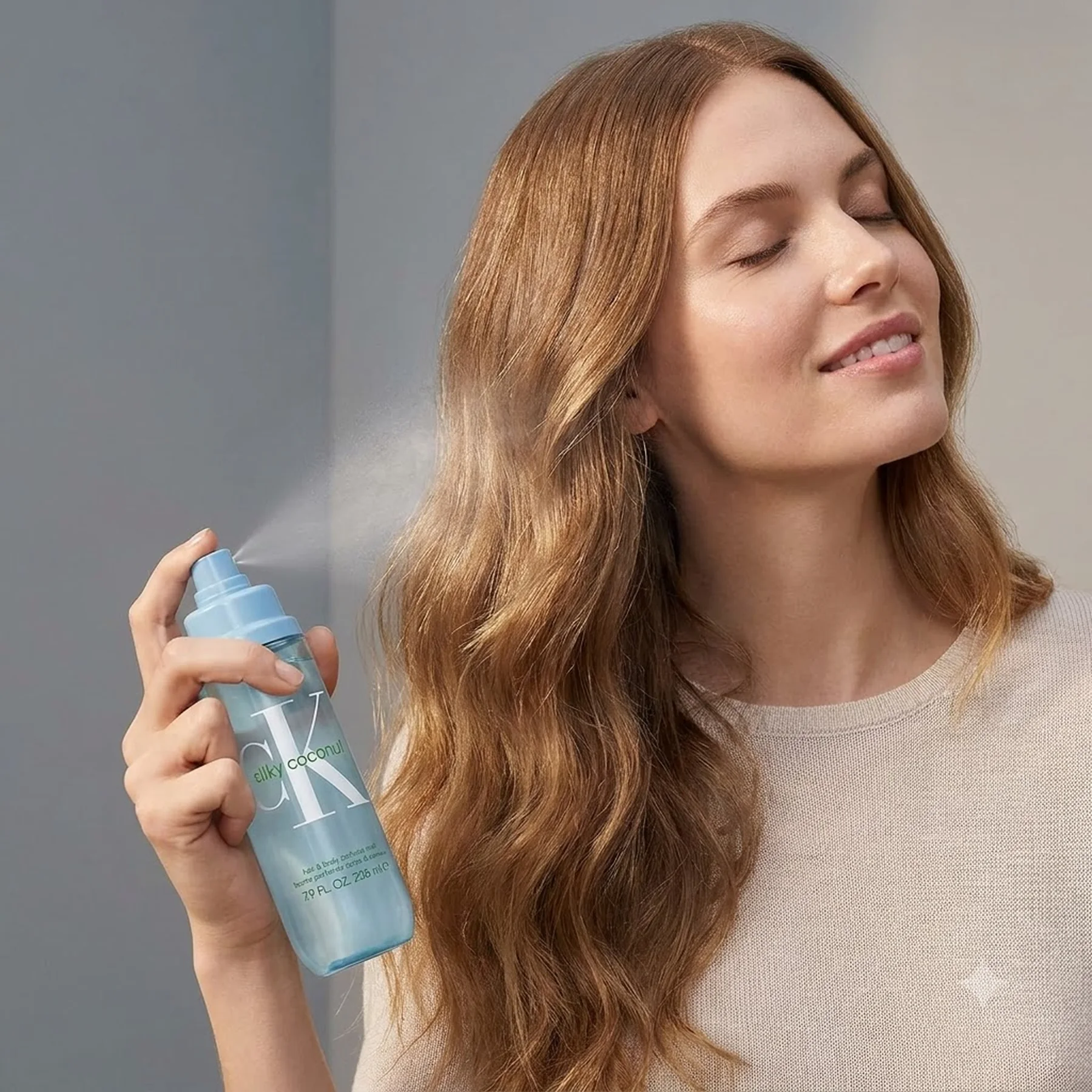 Дымка для волос для женщин Calvin Klein Silky Coconut 236 мл
