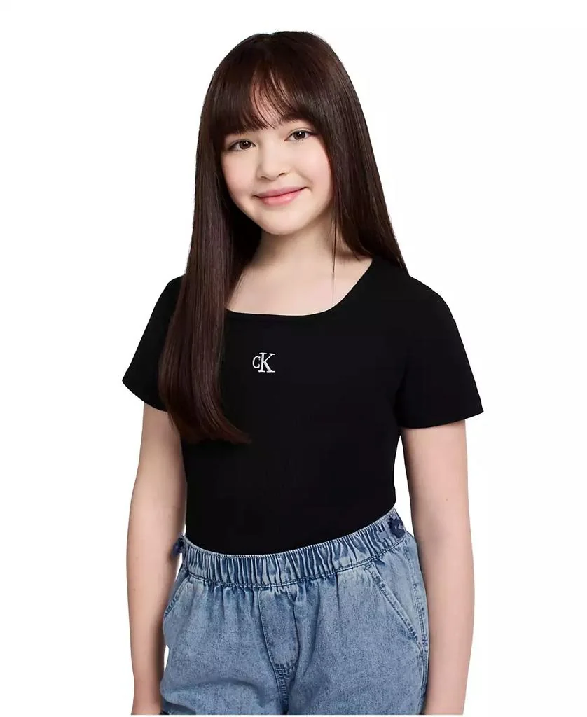 Дитяча футболка Calvin Klein в рубчик 1159854963