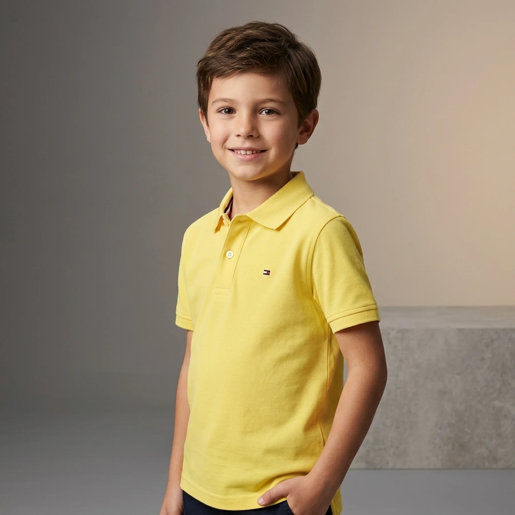 Дитяча футболка-поло Tommy Hilfiger з гудзиками 1159820332