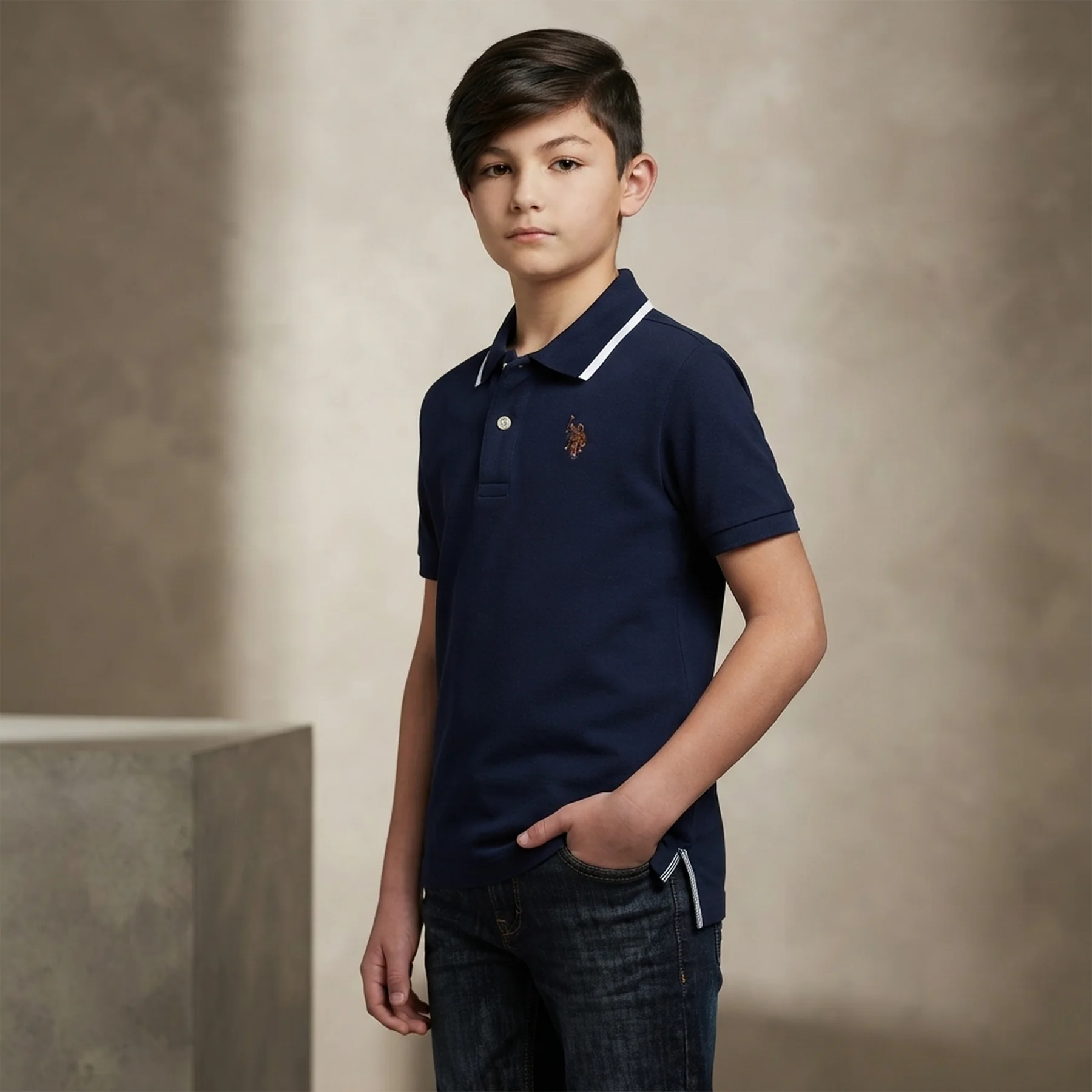 Дитяча футболка-поло US Polo Assn з логотипом 1159832123