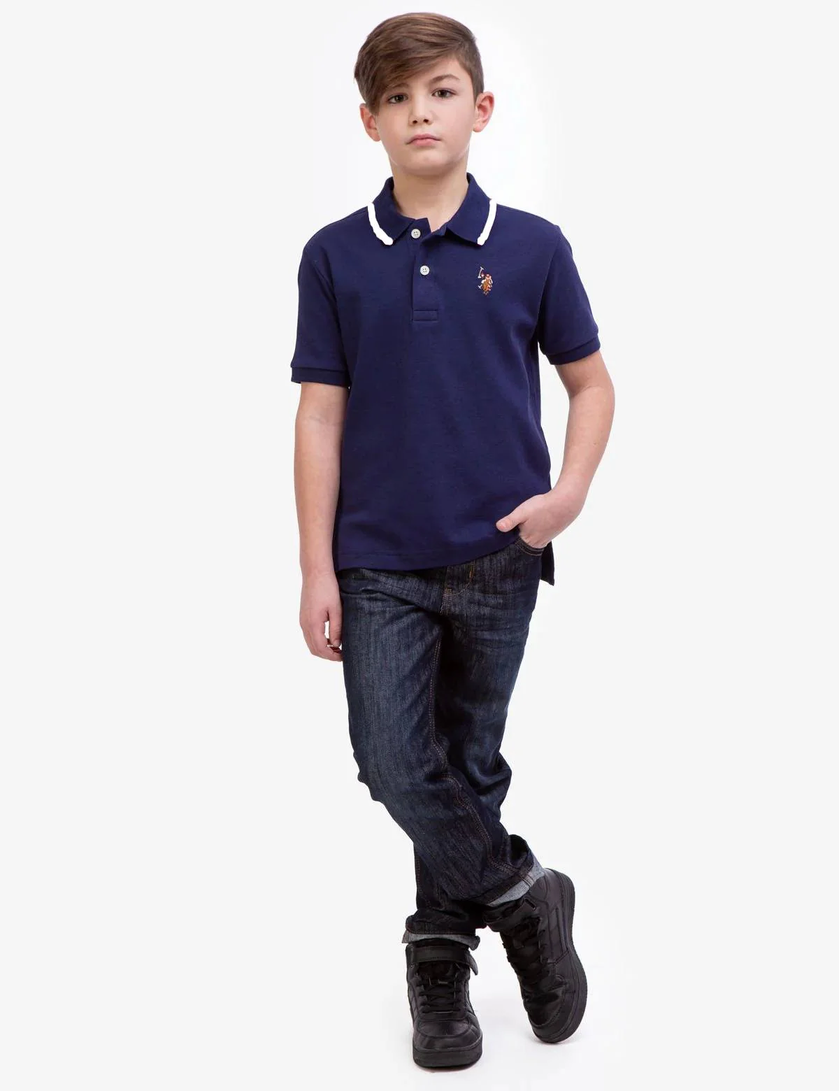 Дитяча футболка-поло US Polo Assn з логотипом 1159832123