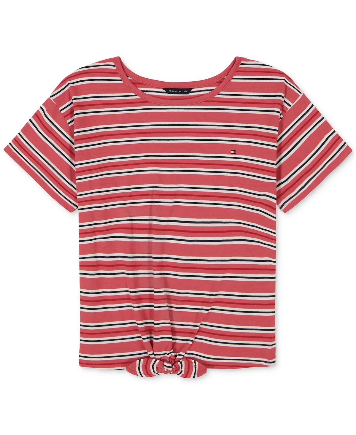 Дитяча футболка Tommy Hilfiger у смужку з вузлом 1159818485