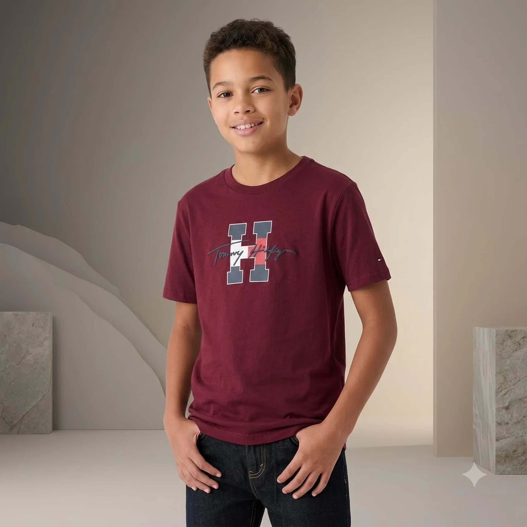 Дитяча футболка Tommy Hilfiger з логотипом 1159839769